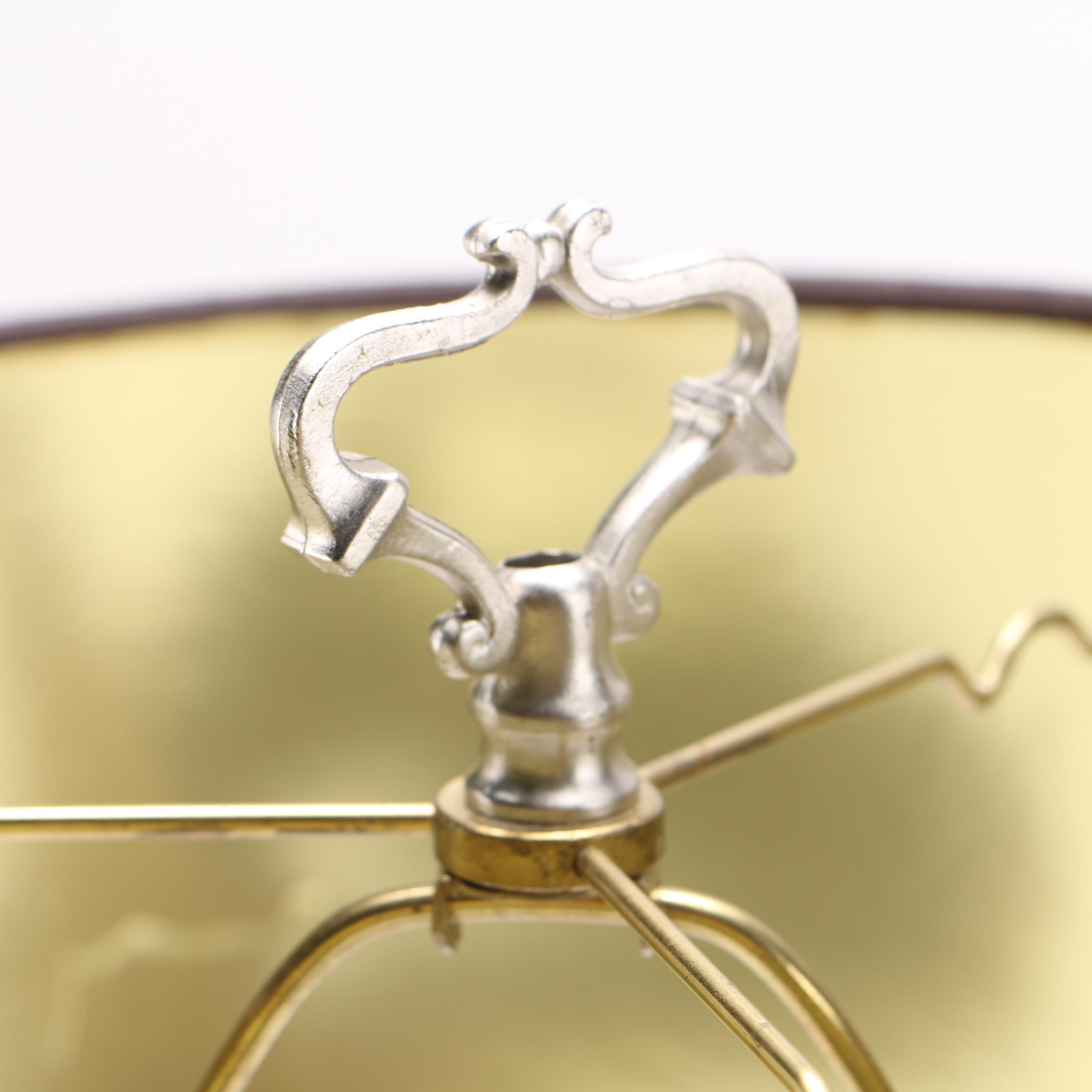 Wooden Hunting Horn Table Lamp