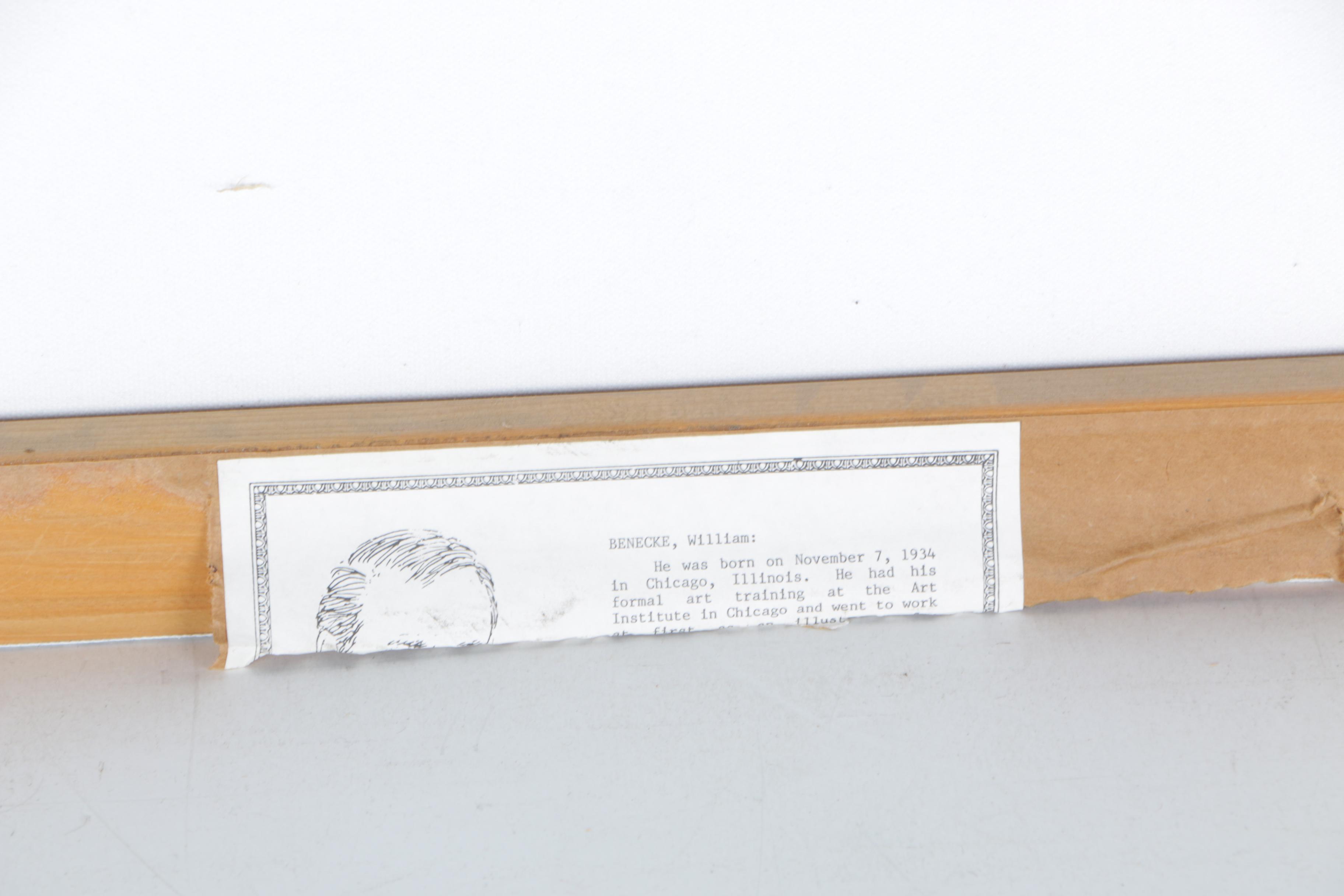 William Benecke Oil Painting on Canvas