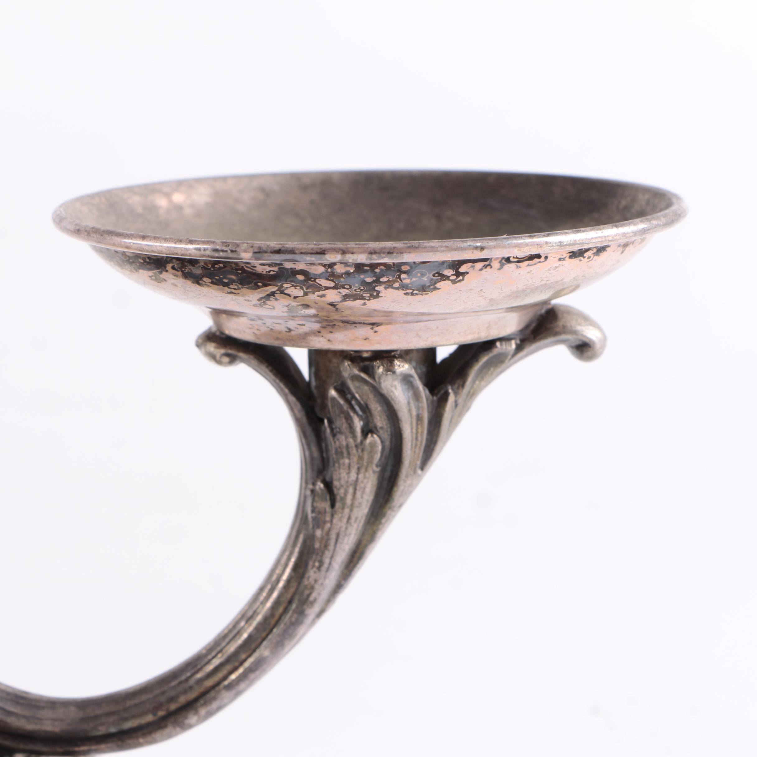 Neoclassical Style Silver Plated Epergne With Putti