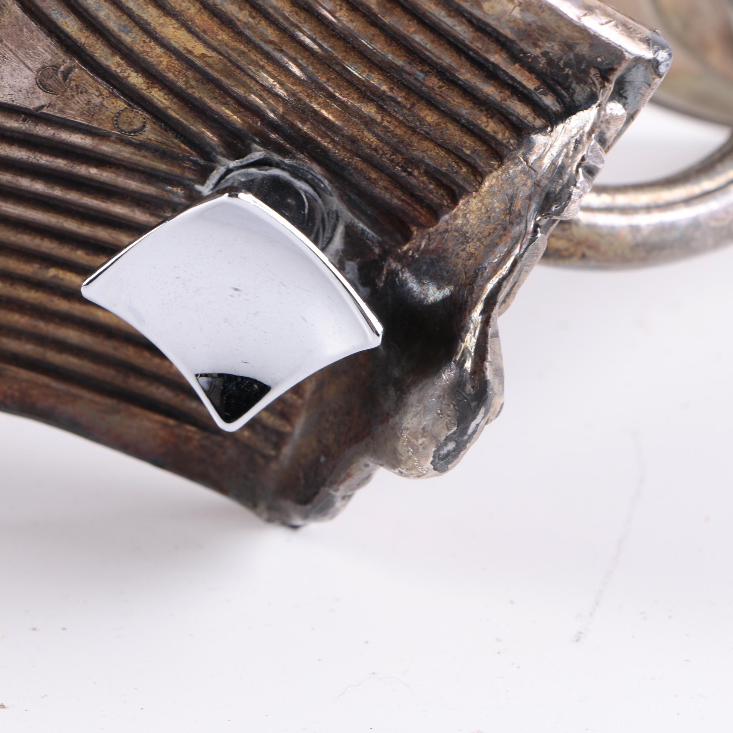 Neoclassical Style Silver Plated Epergne With Putti