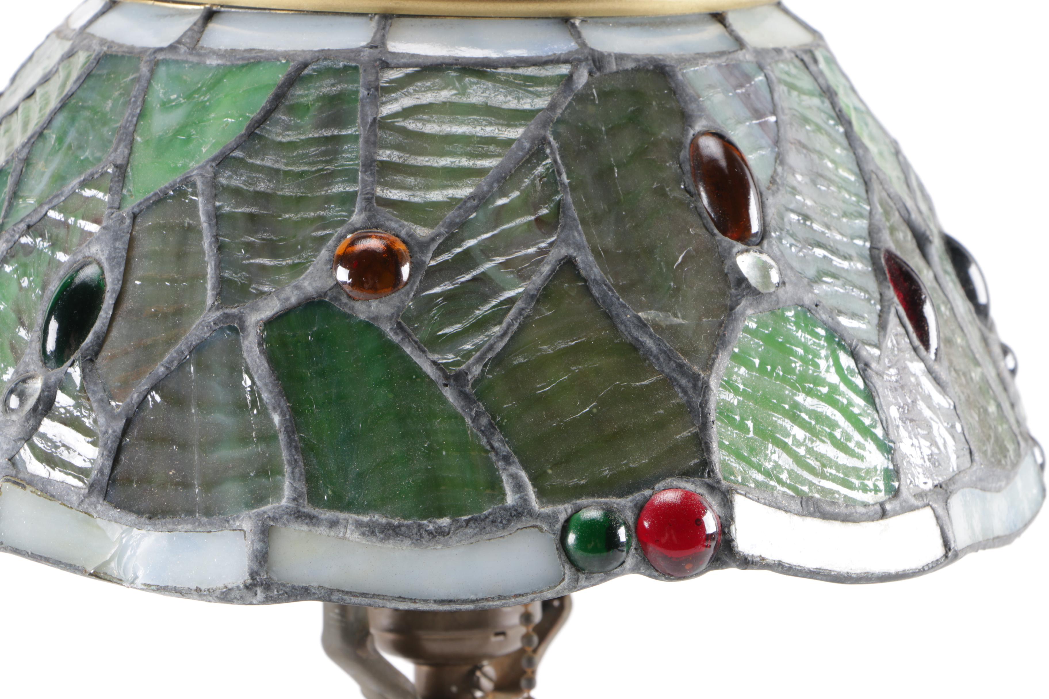Green Tiffany Style Lamp