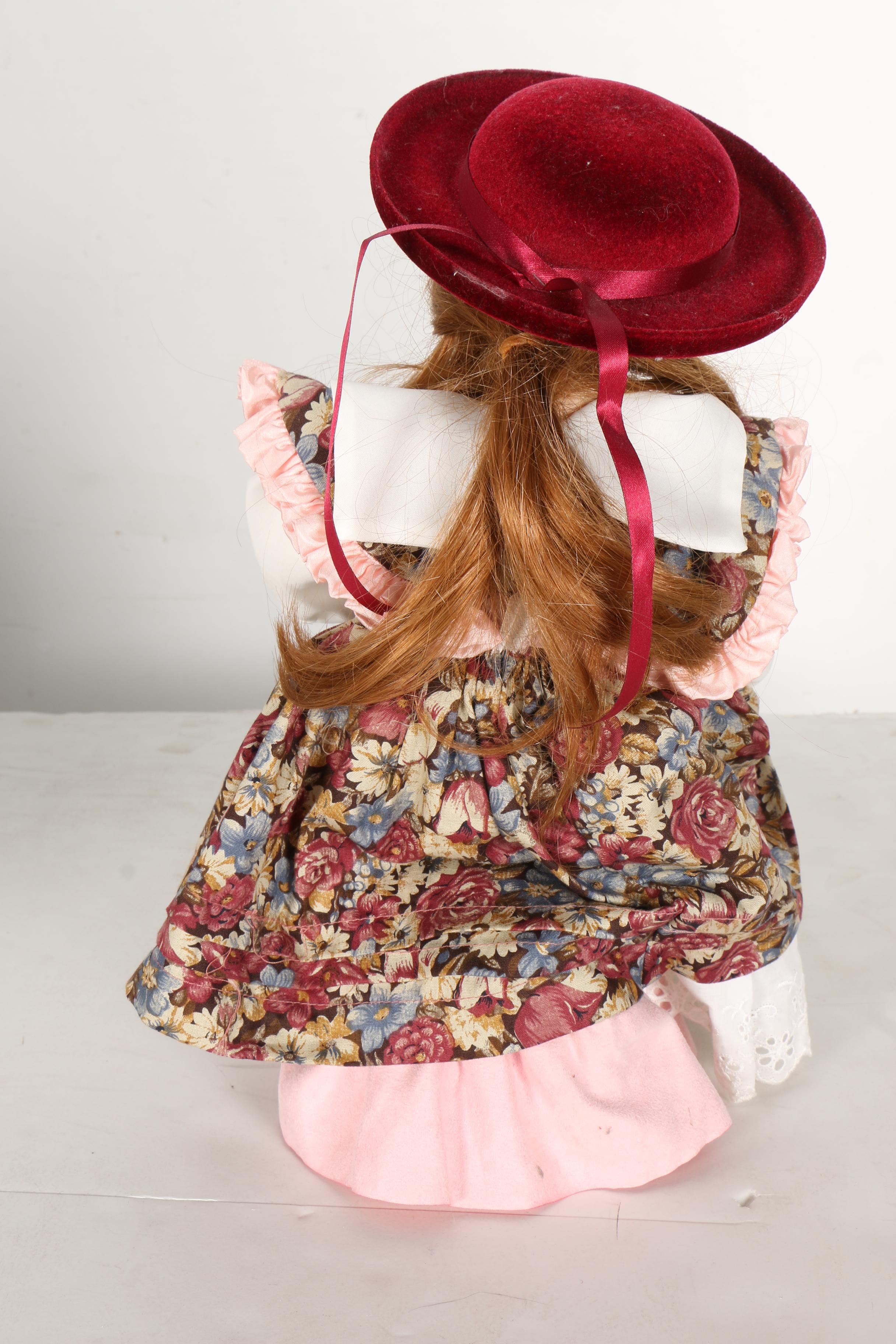 Bisque Doll with Cabinet