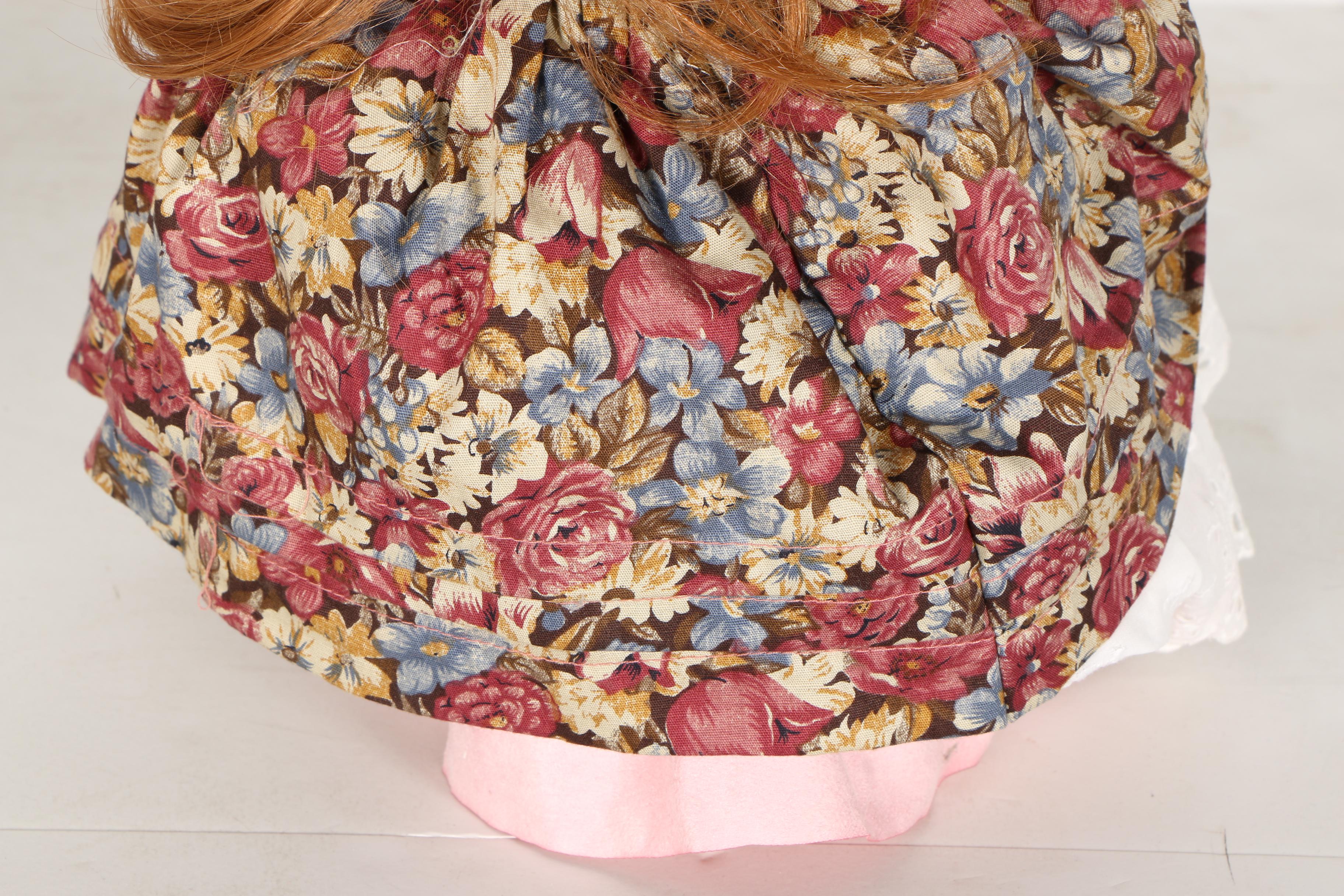 Bisque Doll with Cabinet