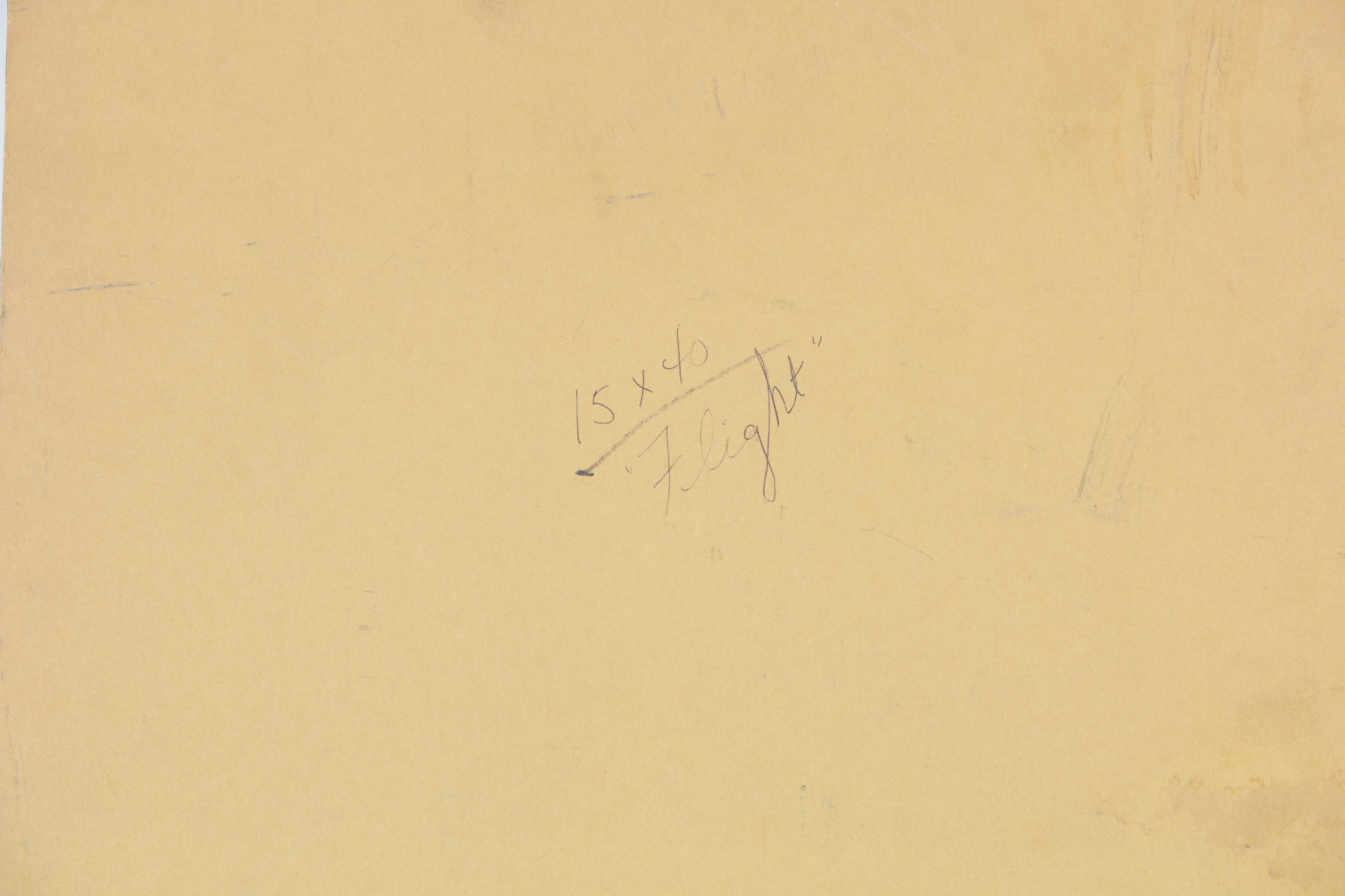 Signed Oil On Board "Flight" by Tygier