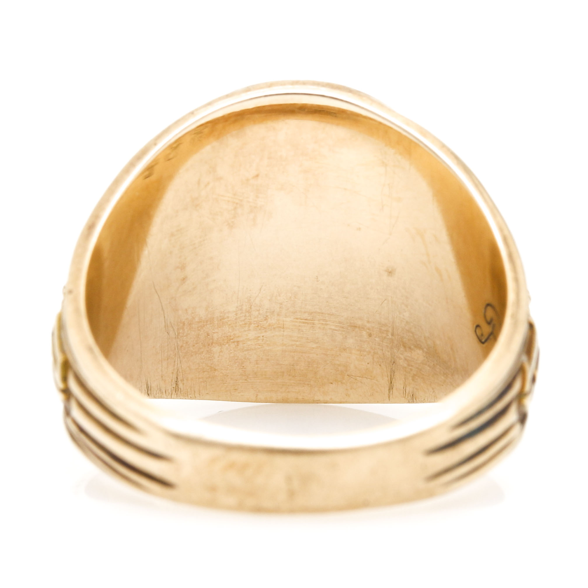 10K Yellow Gold Commemorative Ring