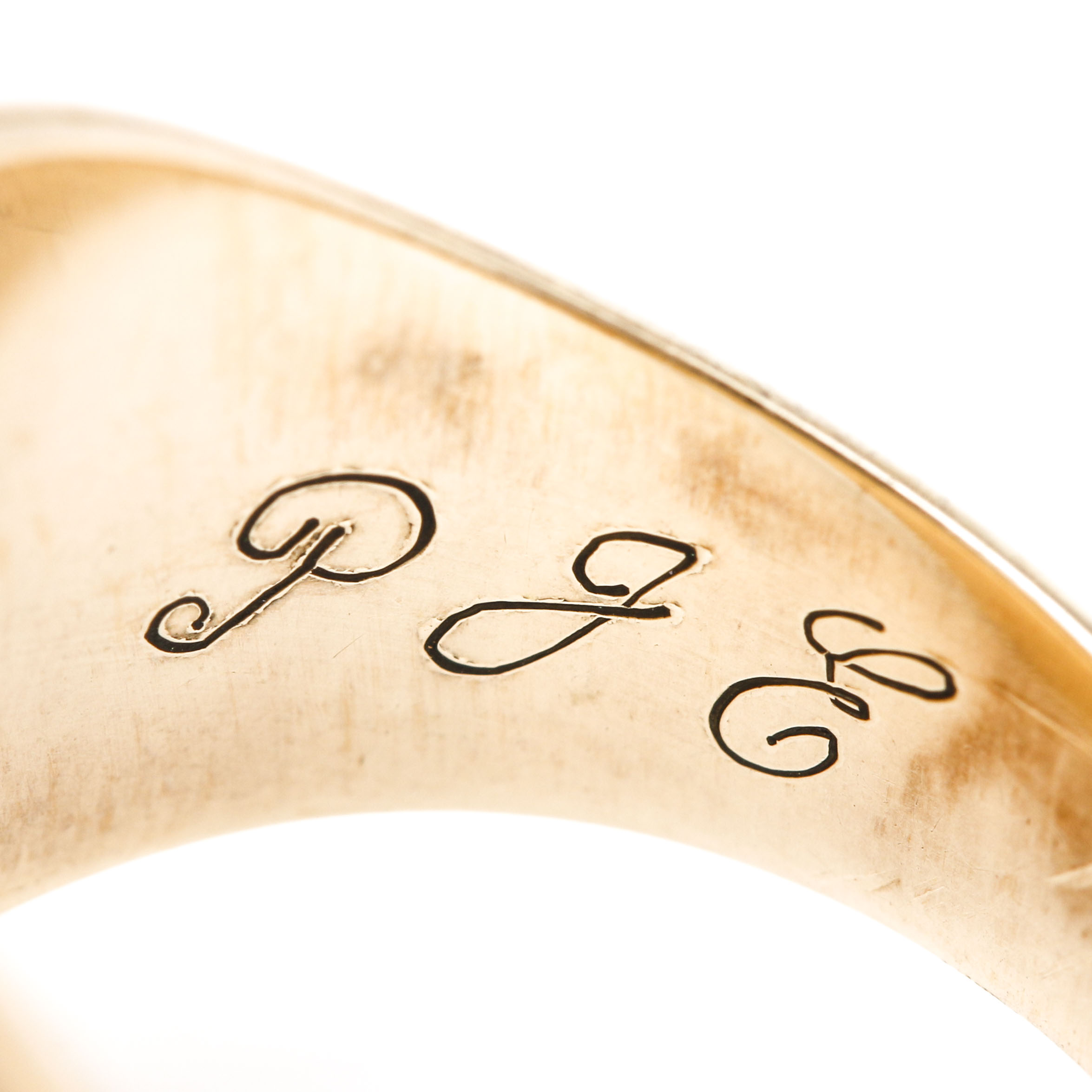 10K Yellow Gold Commemorative Ring