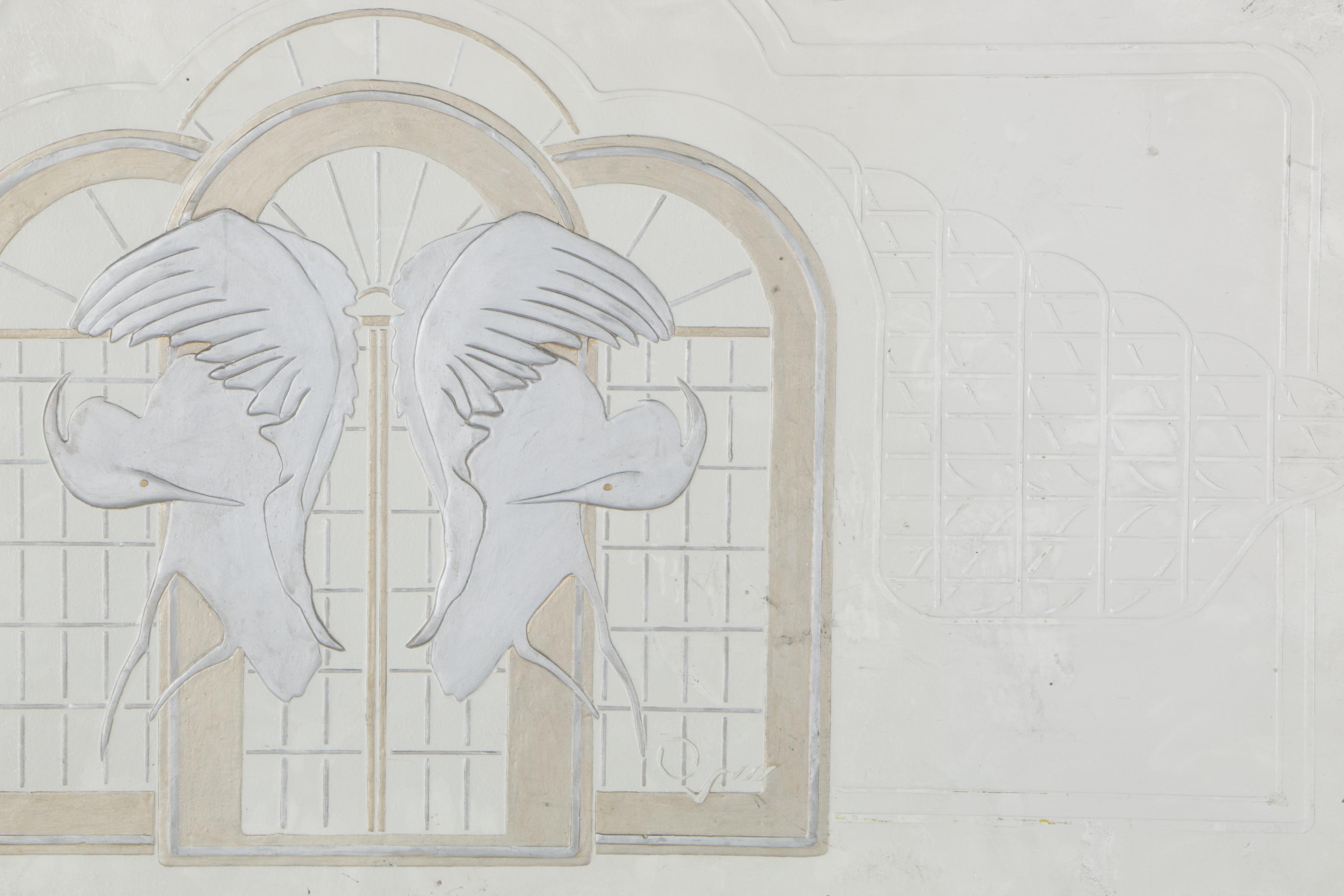 Original Mixed Media Painting Of Birds by Odavie