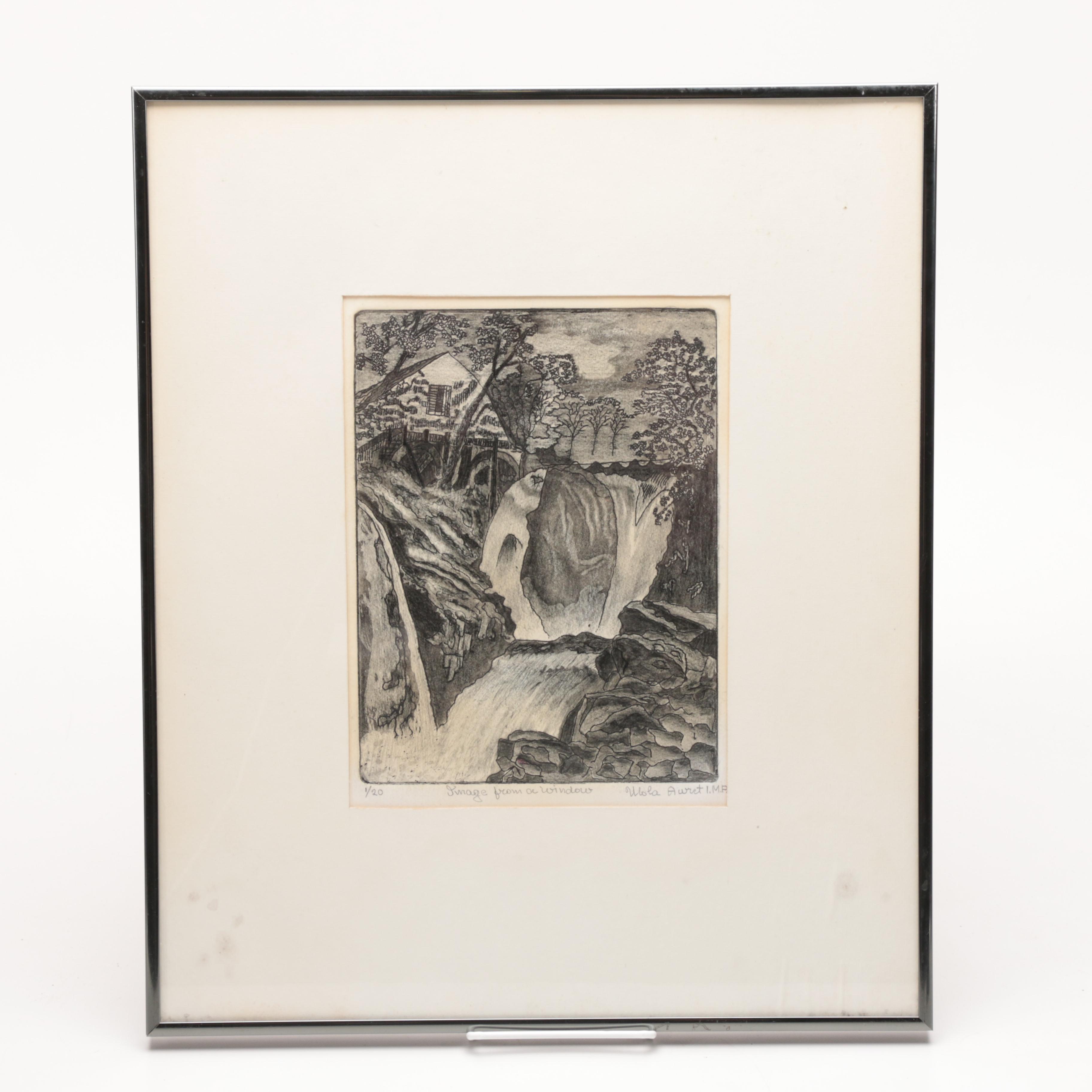 Mola Awret Limited Edition Etching "Image From A Window"