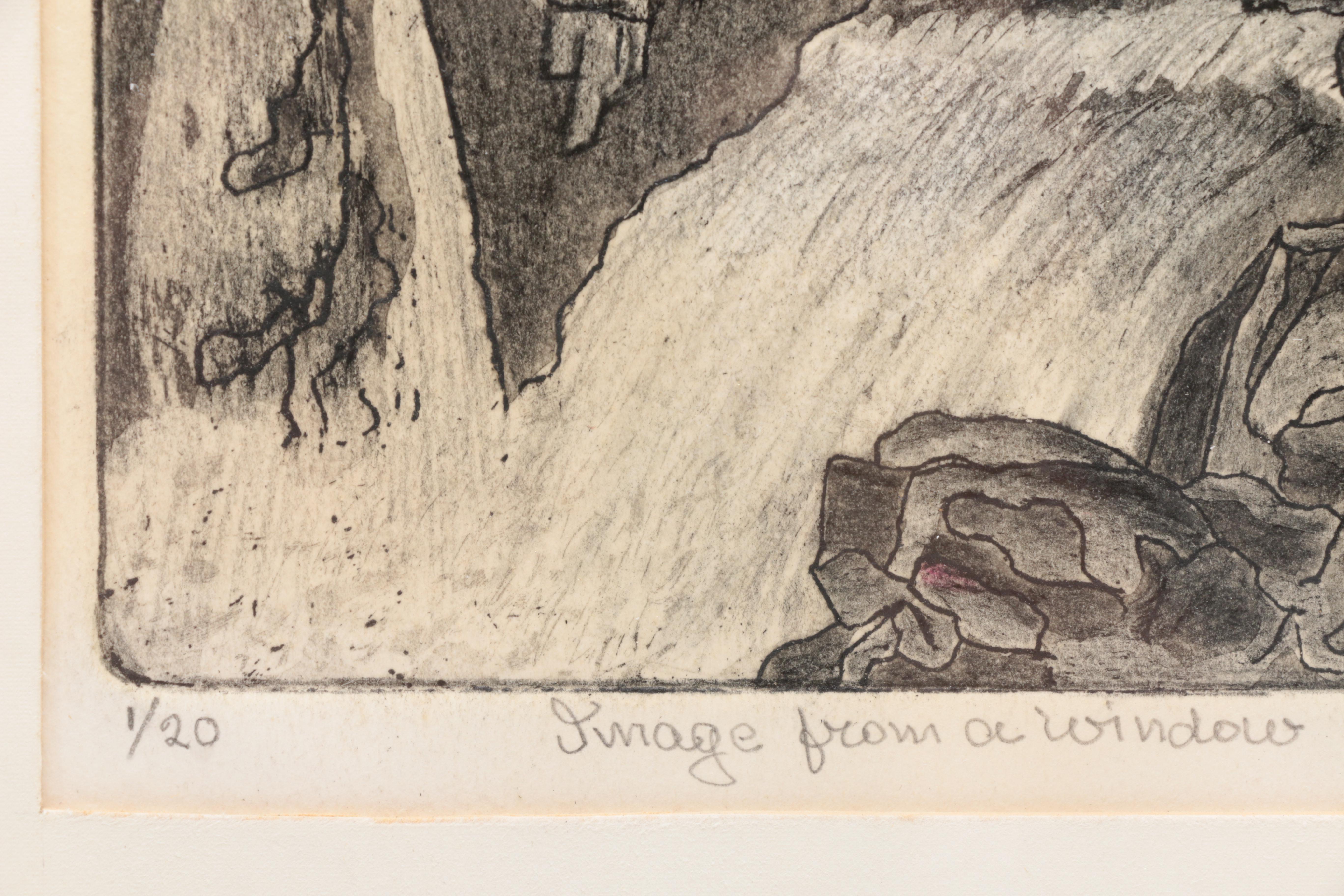 Mola Awret Limited Edition Etching "Image From A Window"