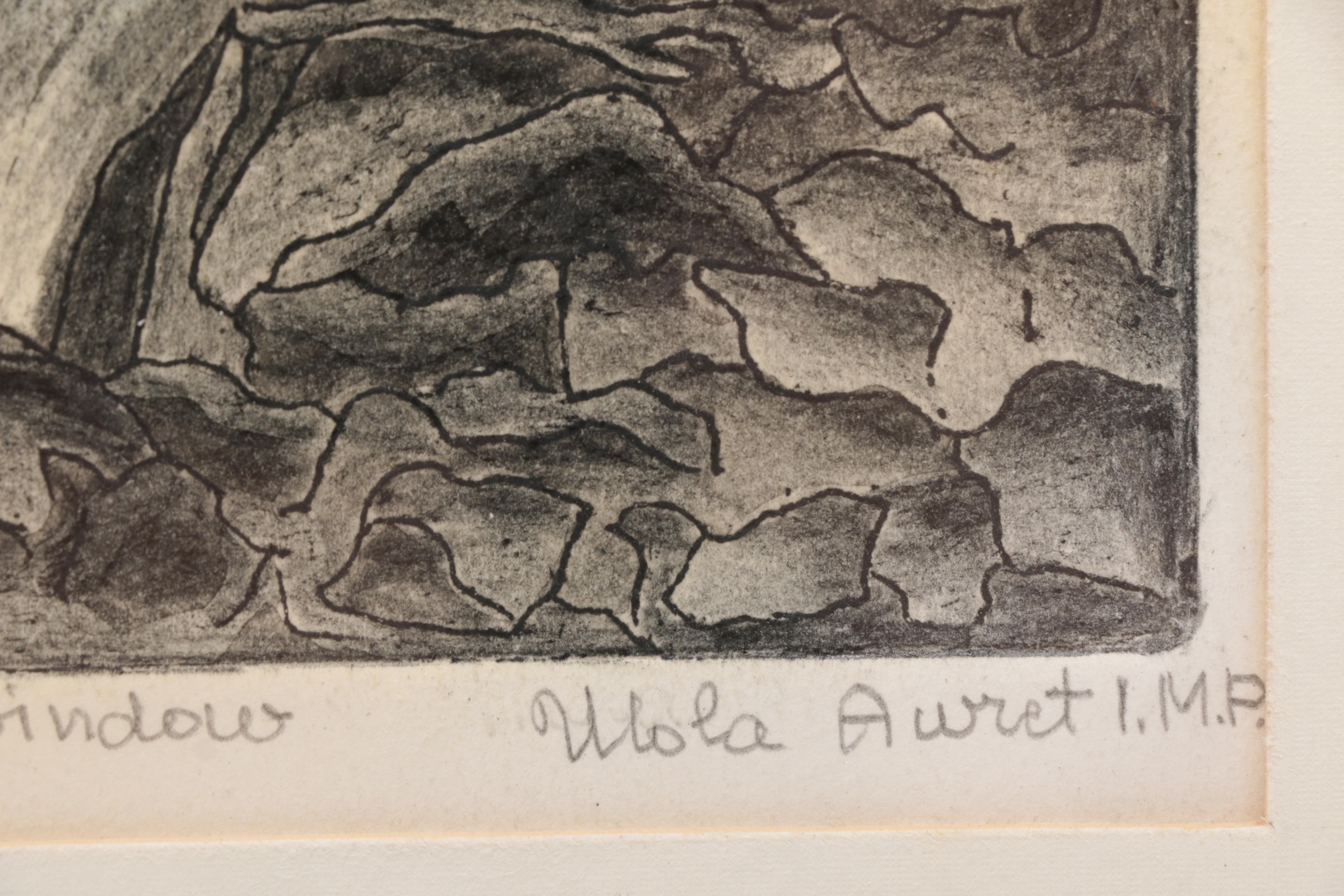 Mola Awret Limited Edition Etching "Image From A Window"