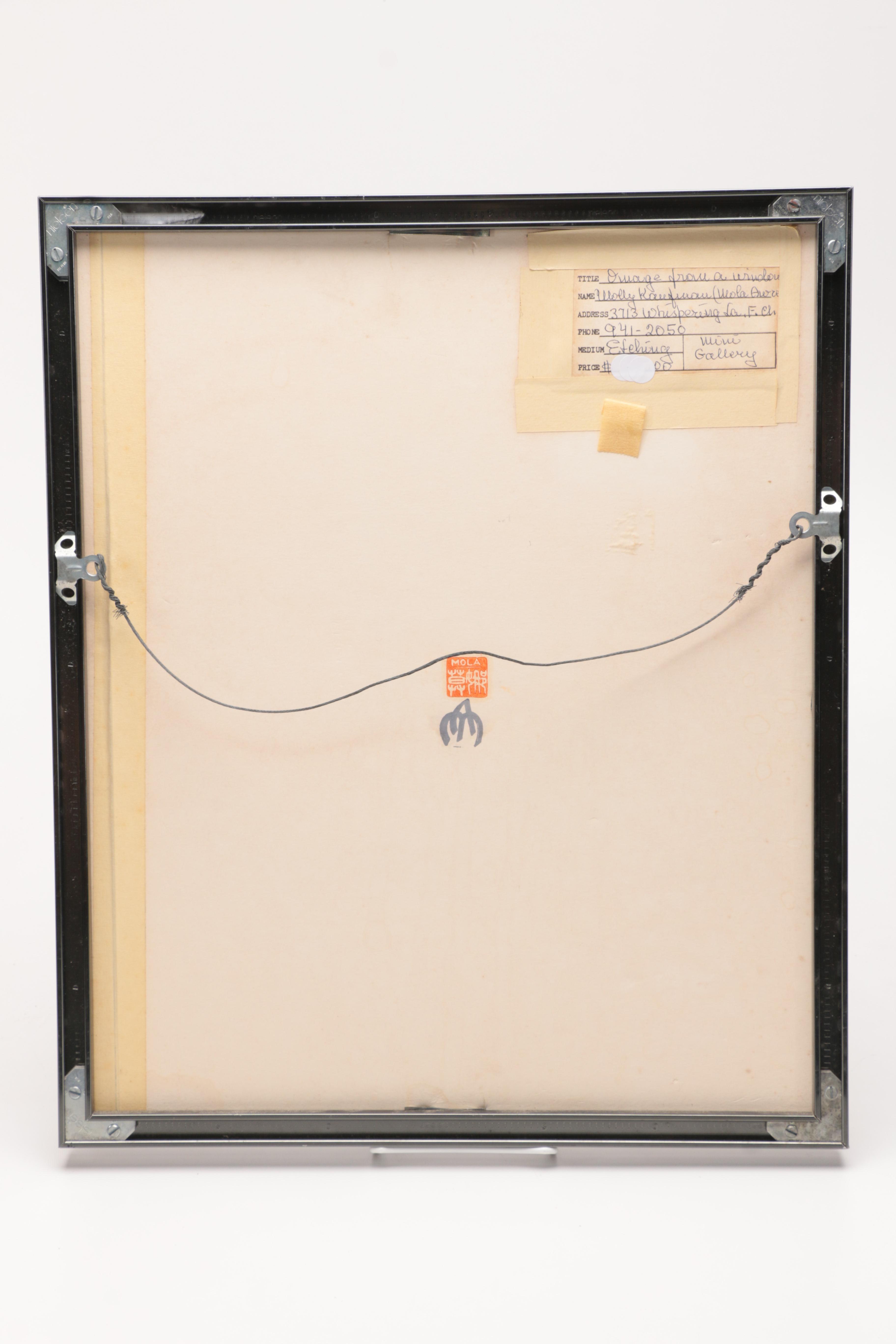 Mola Awret Limited Edition Etching "Image From A Window"