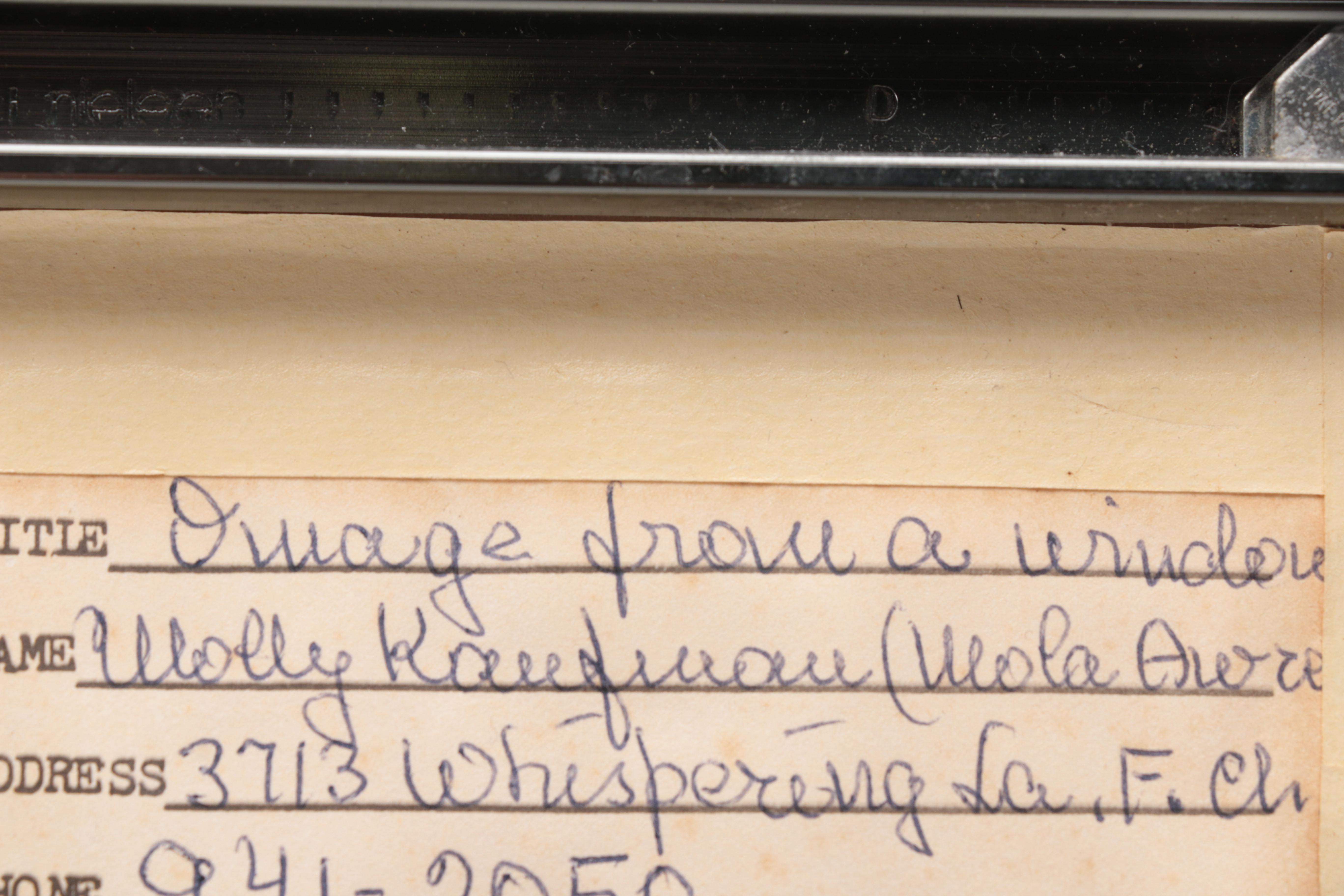 Mola Awret Limited Edition Etching "Image From A Window"