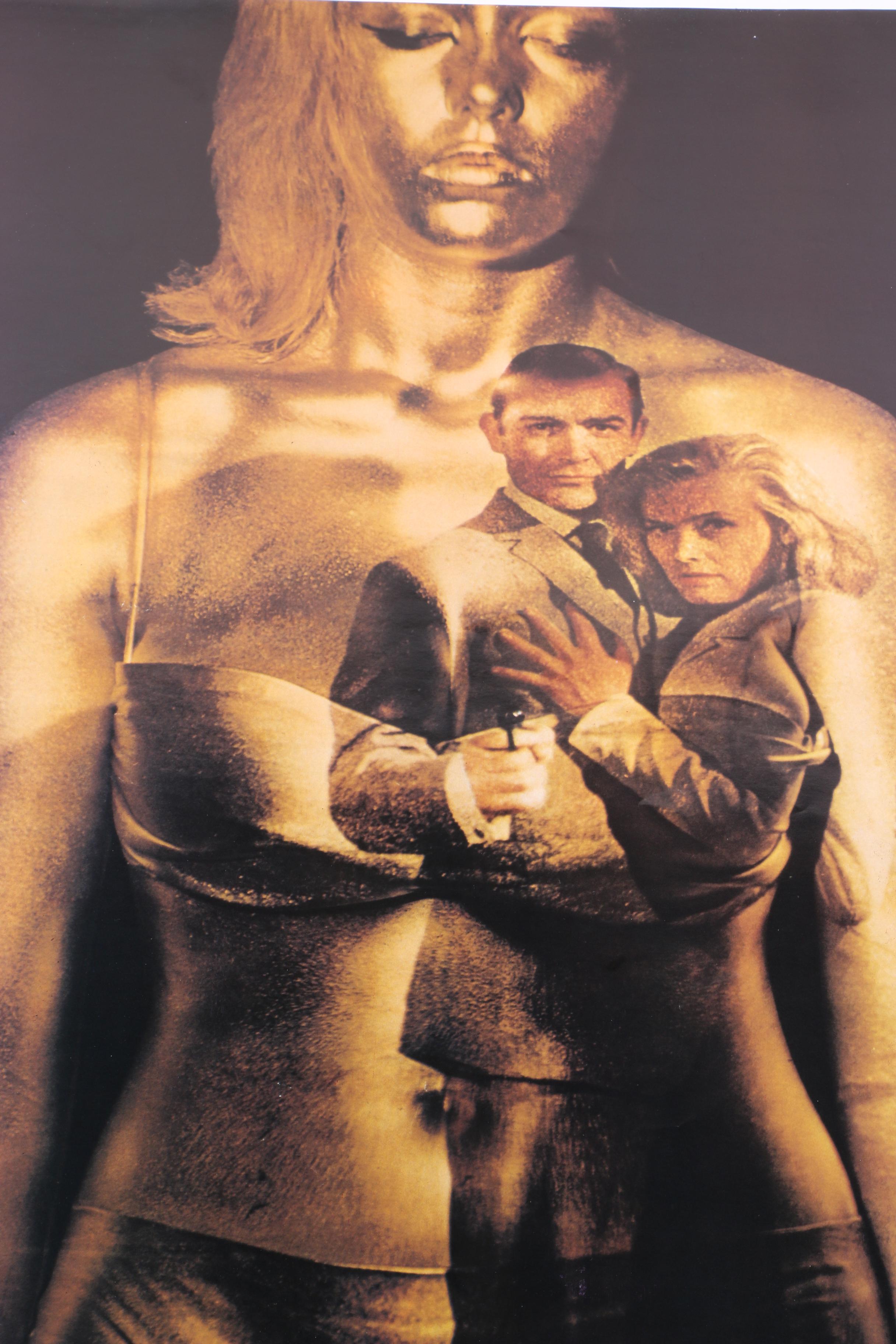 James Bond "Goldfinger" 1997 Reproduction Film Poster After Robert Brownjohn