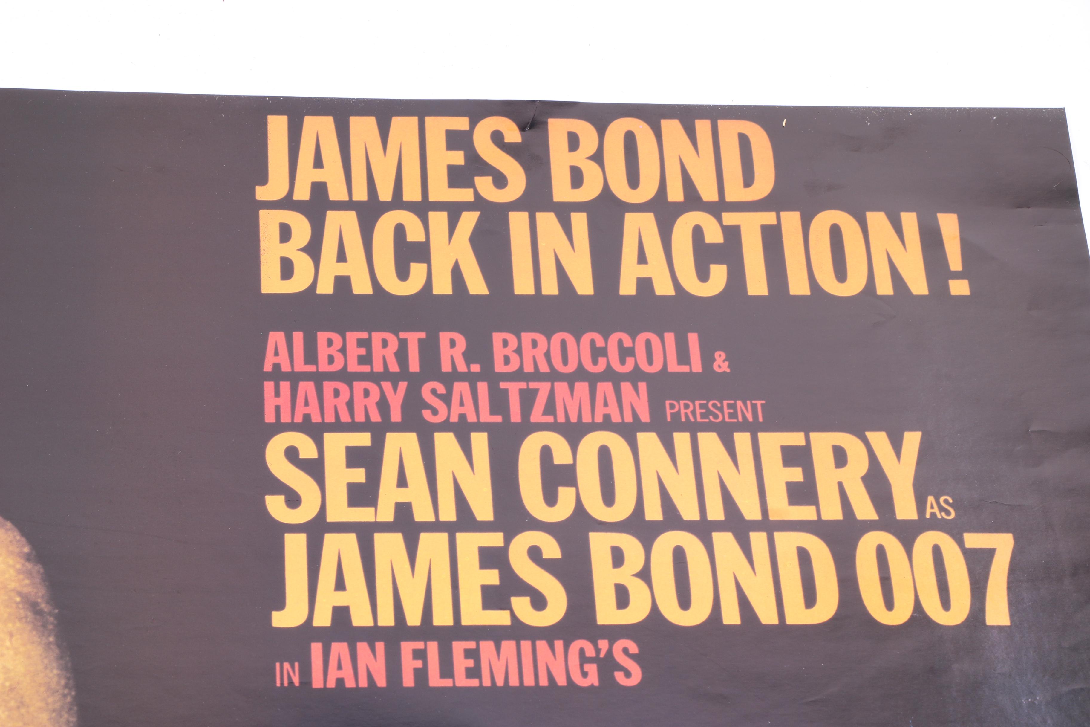 James Bond "Goldfinger" 1997 Reproduction Film Poster After Robert Brownjohn