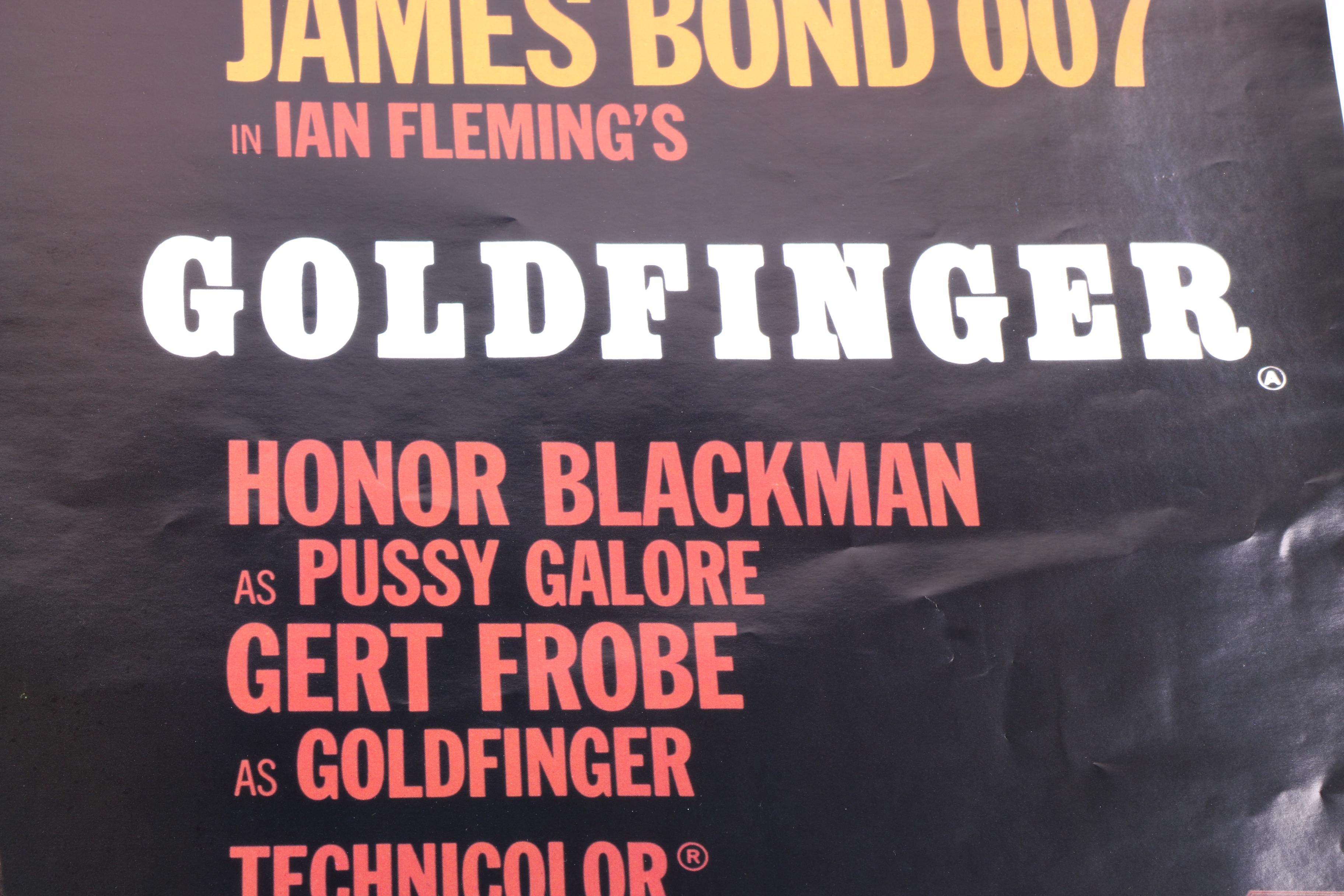 James Bond "Goldfinger" 1997 Reproduction Film Poster After Robert Brownjohn