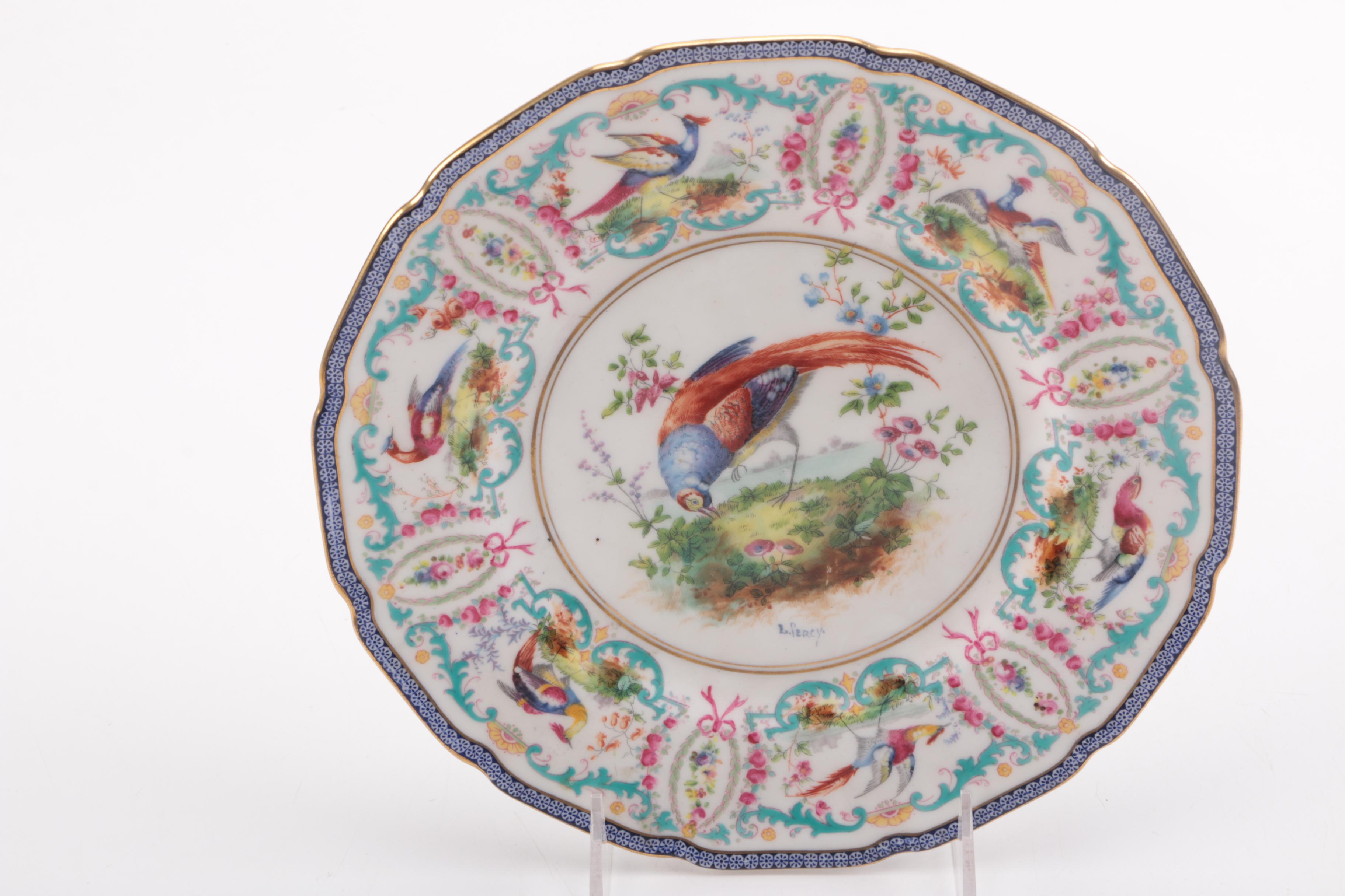 Royal Doulton Porcelain Hand-Painted Bird Plates Signed E.Percy