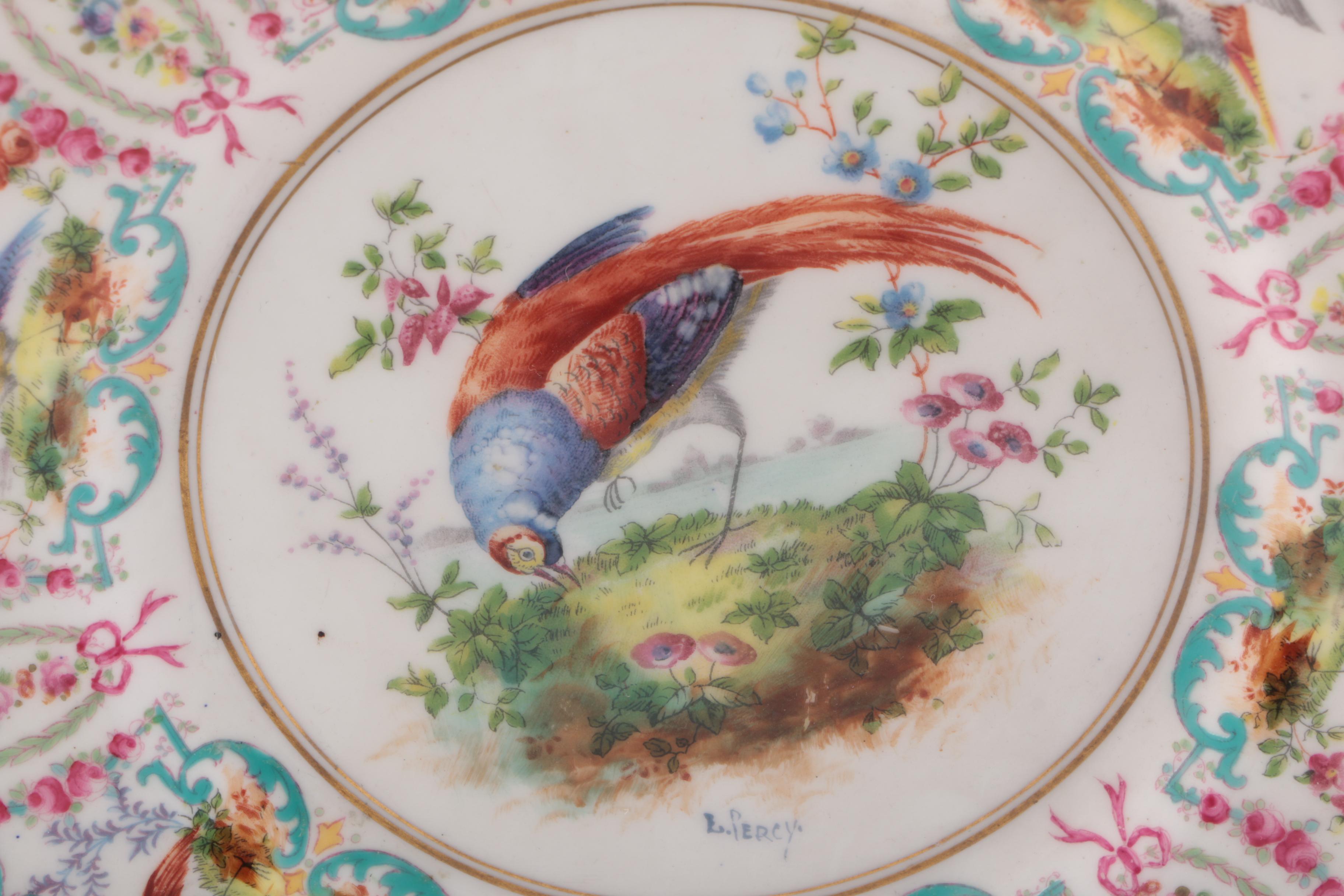 Royal Doulton Porcelain Hand-Painted Bird Plates Signed E.Percy