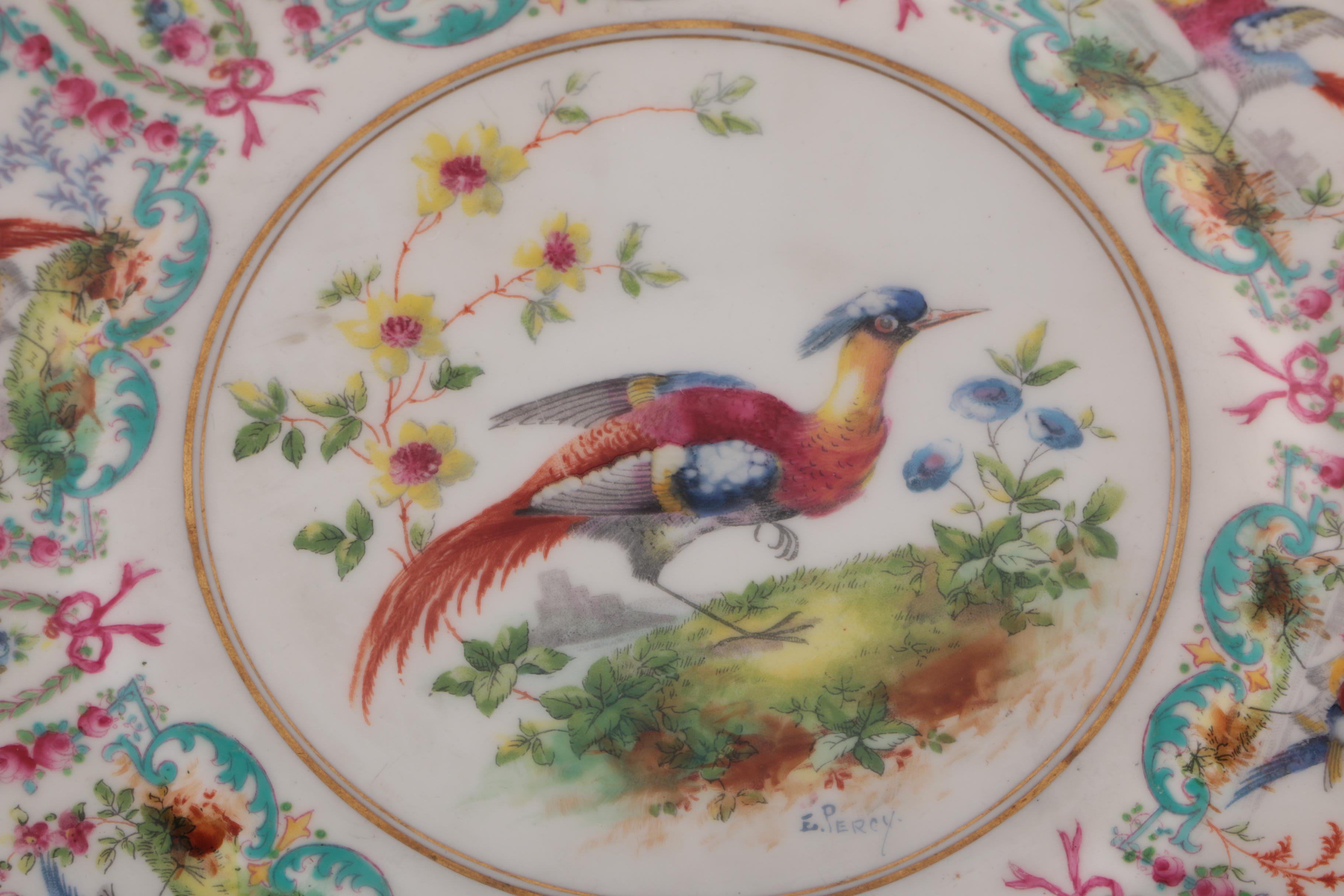 Royal Doulton Porcelain Hand-Painted Bird Plates Signed E.Percy