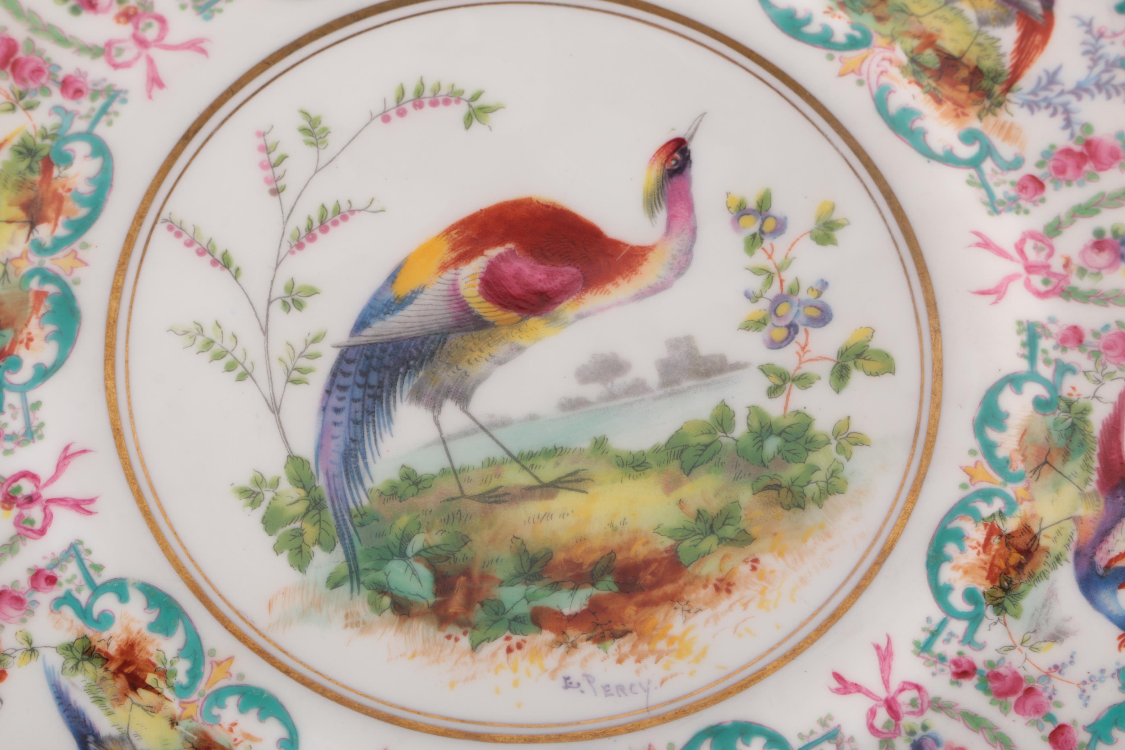 Royal Doulton Porcelain Hand-Painted Bird Plates Signed E.Percy