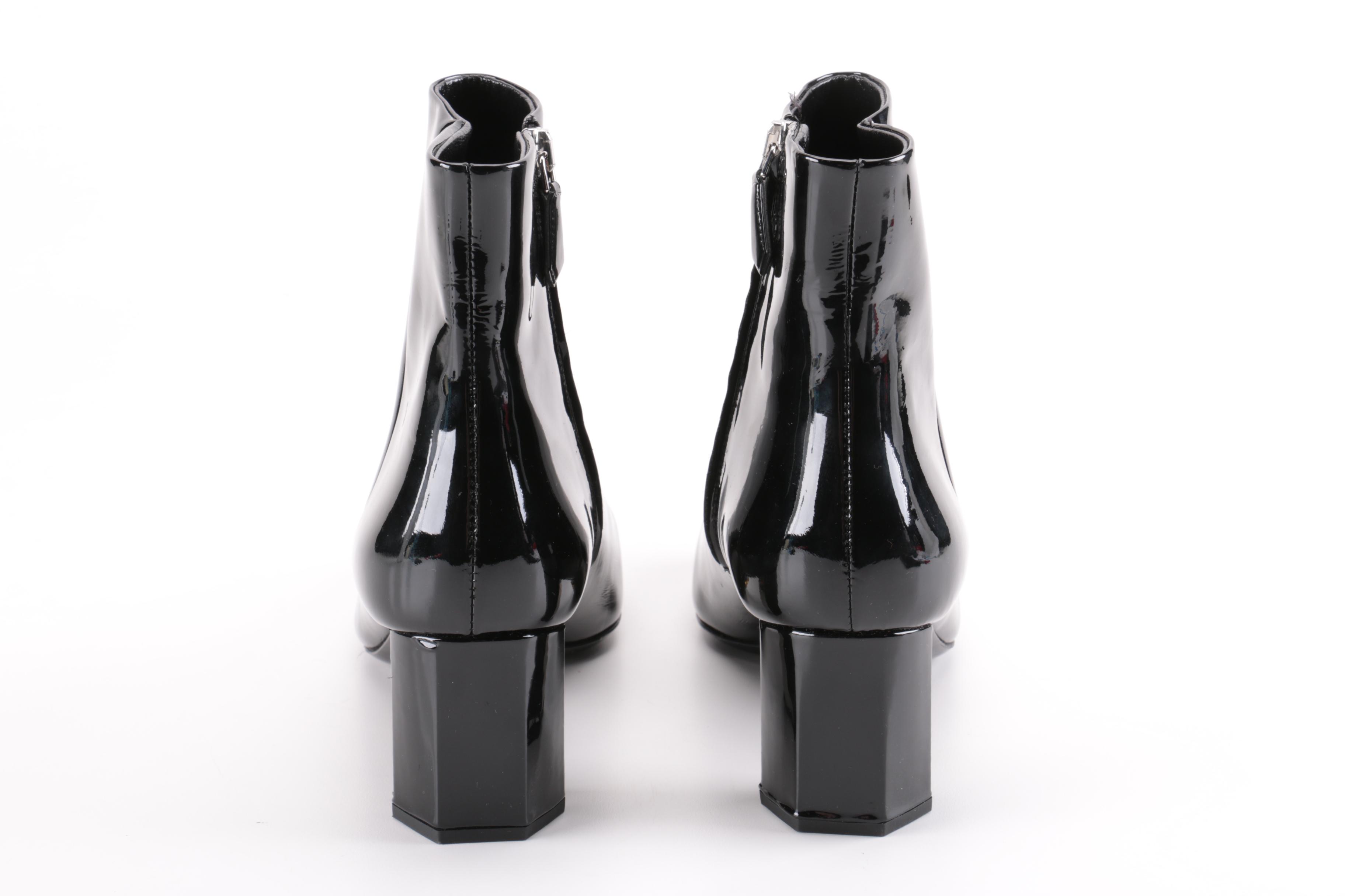 Prada Black Patent Leather Boots