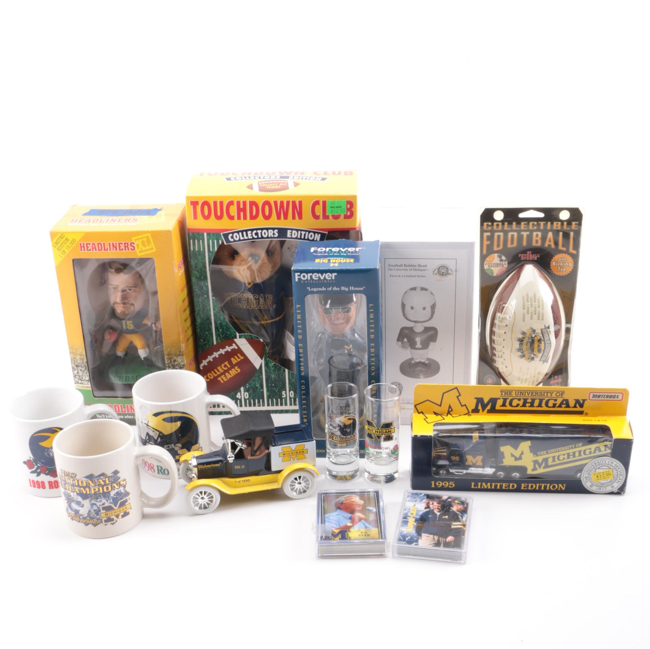 Assortment of Football Collectibles