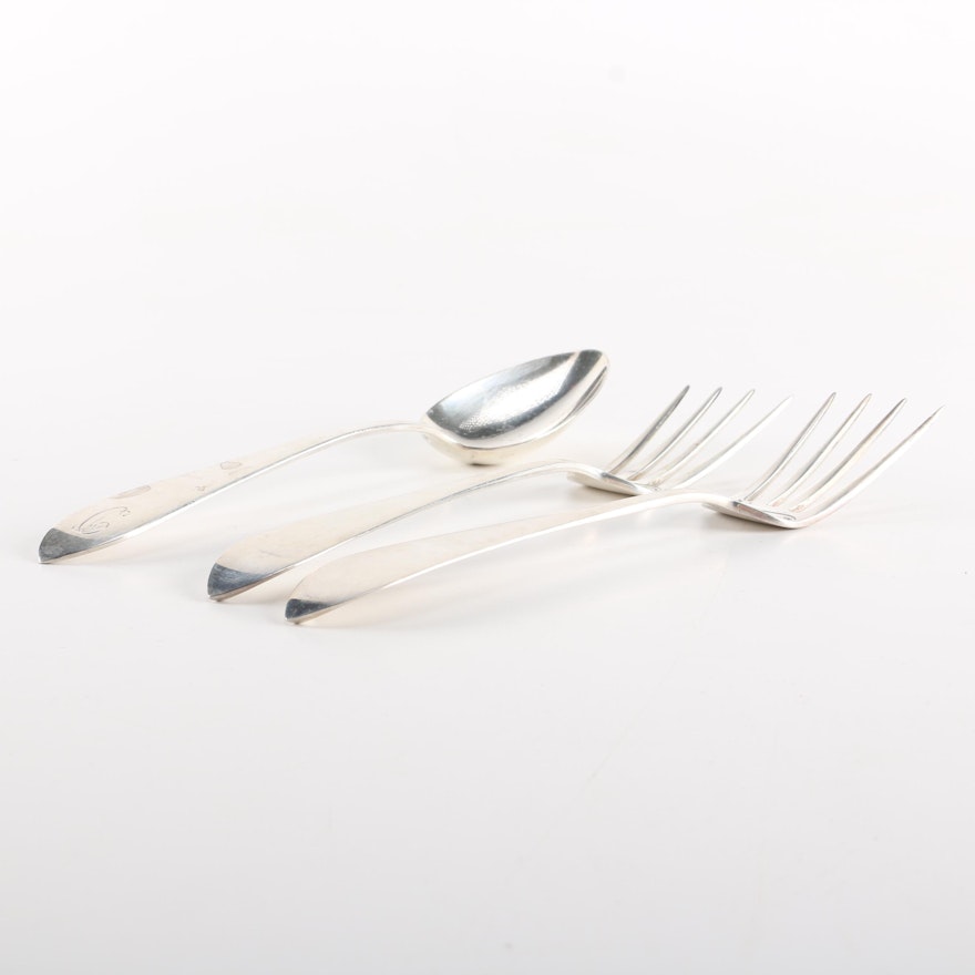 Dominick & Haff "Point Antique" Sterling Silver Utensils