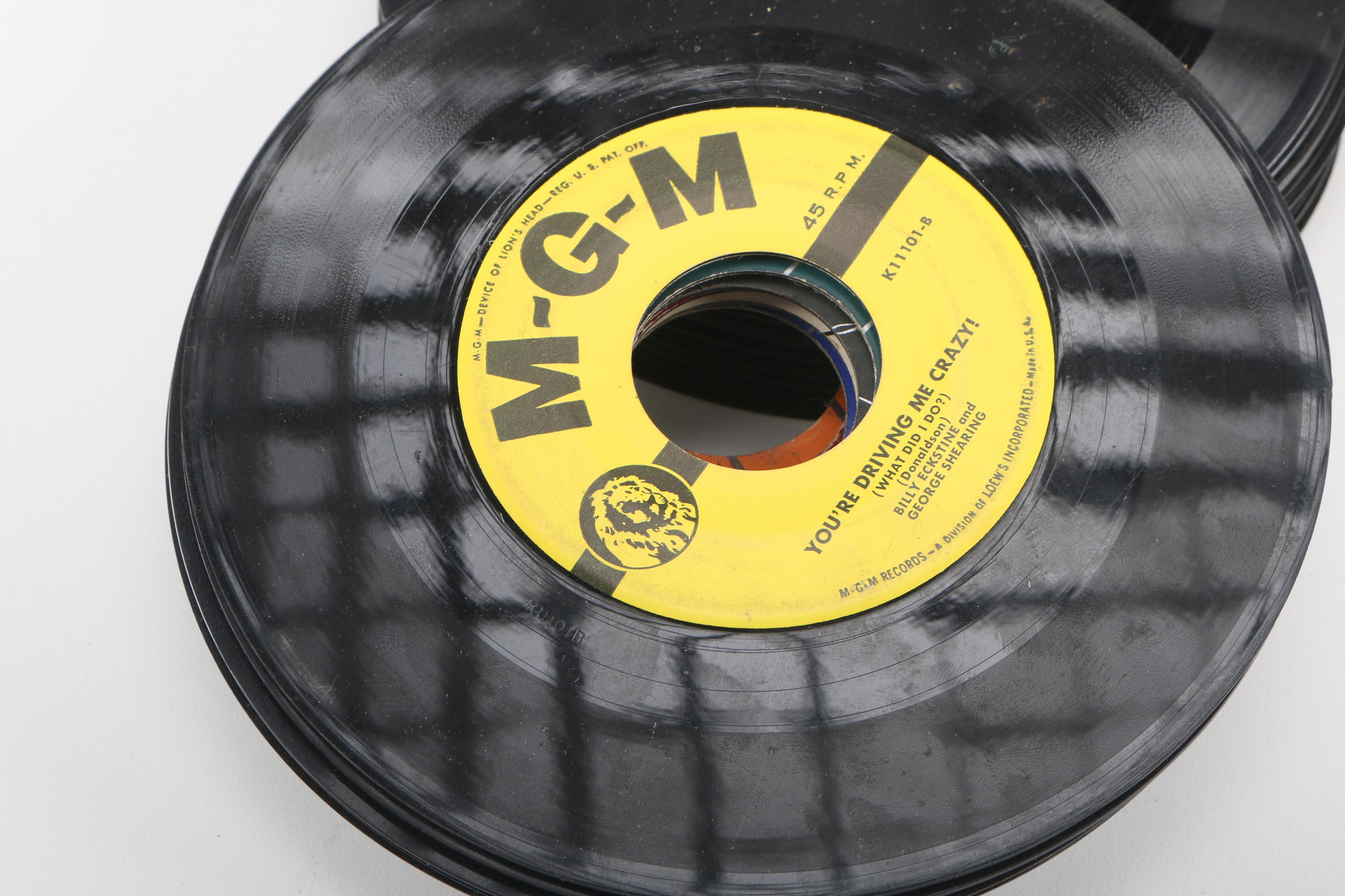 Vintage Records and Storage Box