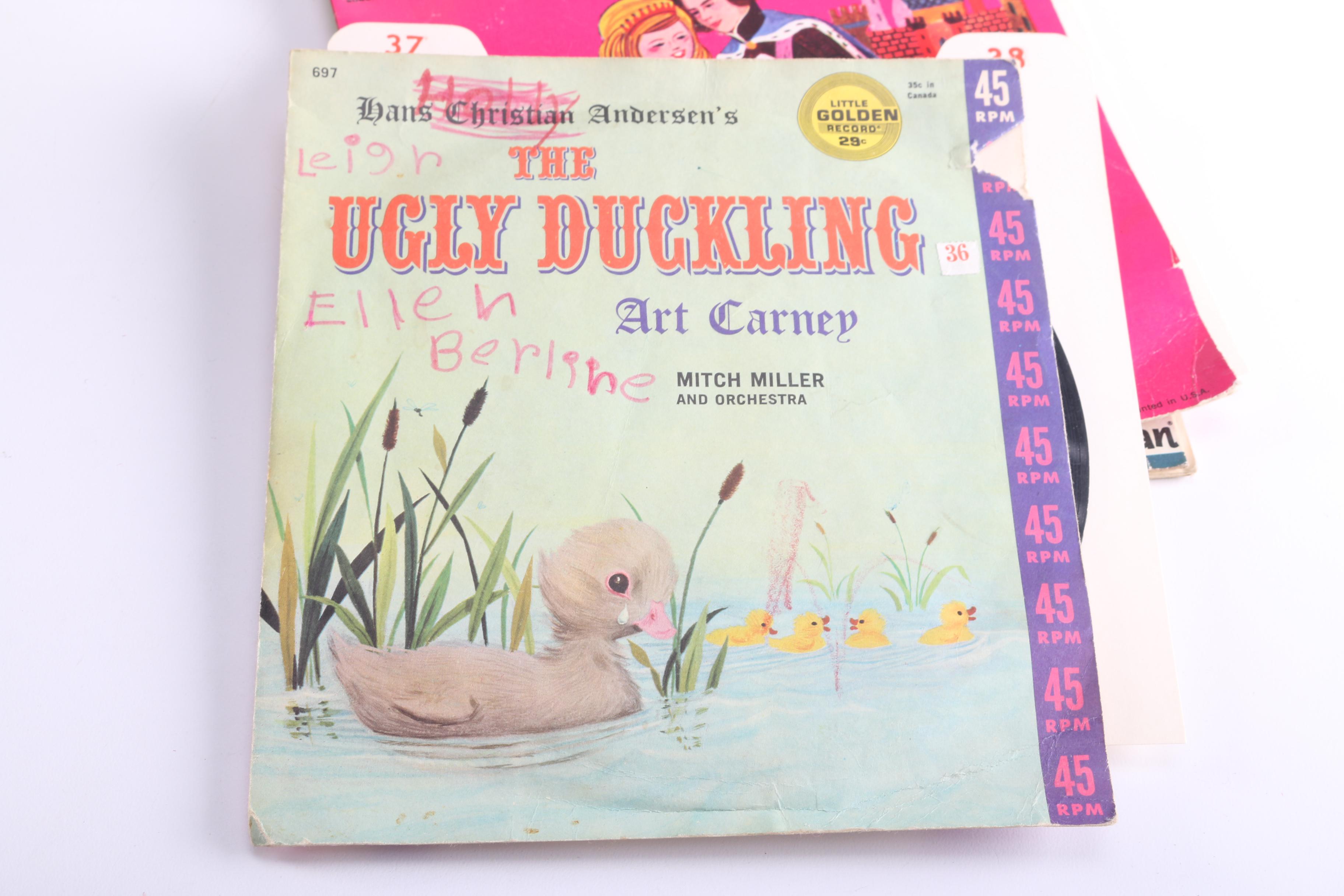 Vintage Records and Storage Box