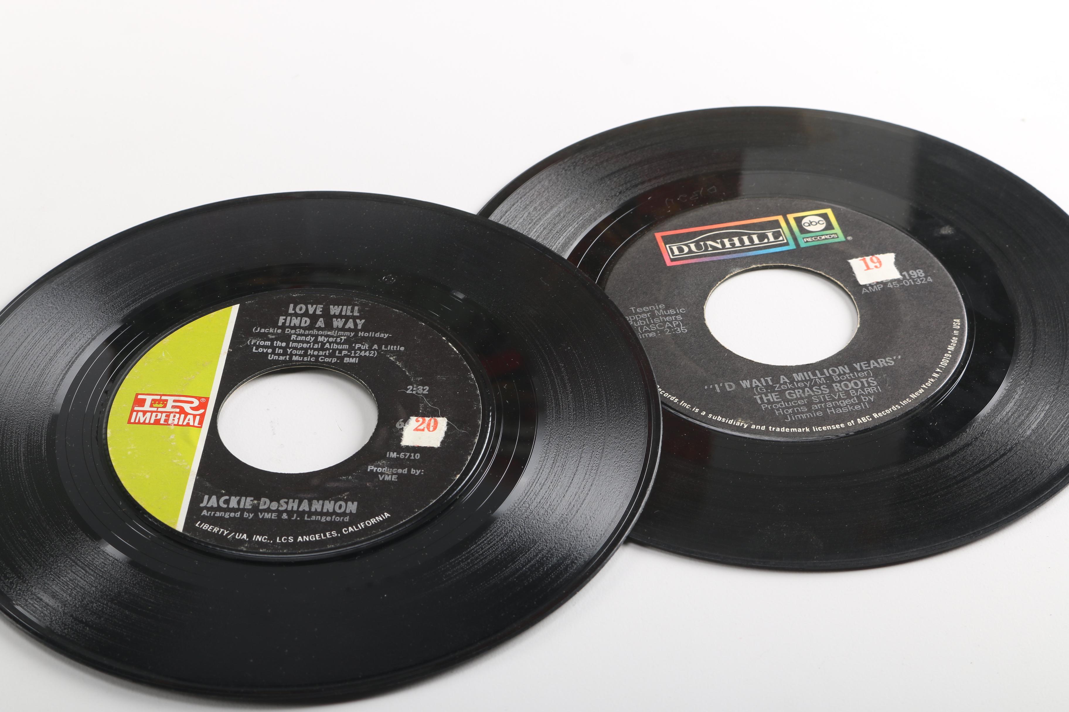 Vintage Records and Storage Box