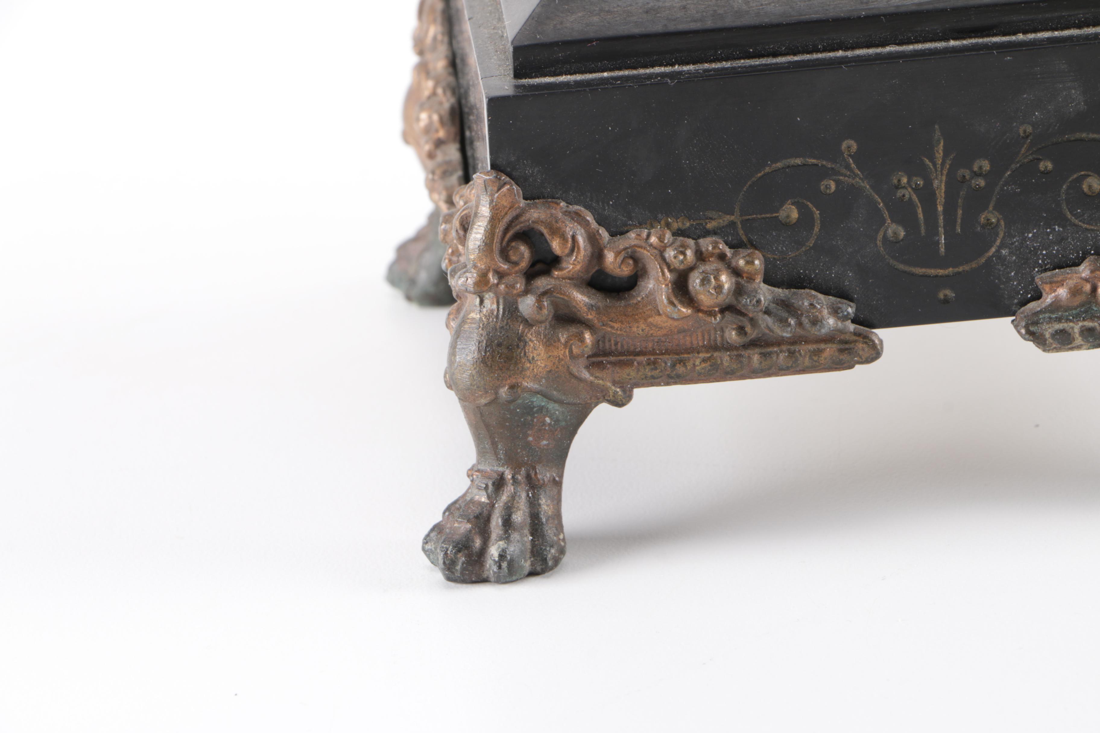 Brass and Marble Candelabrum