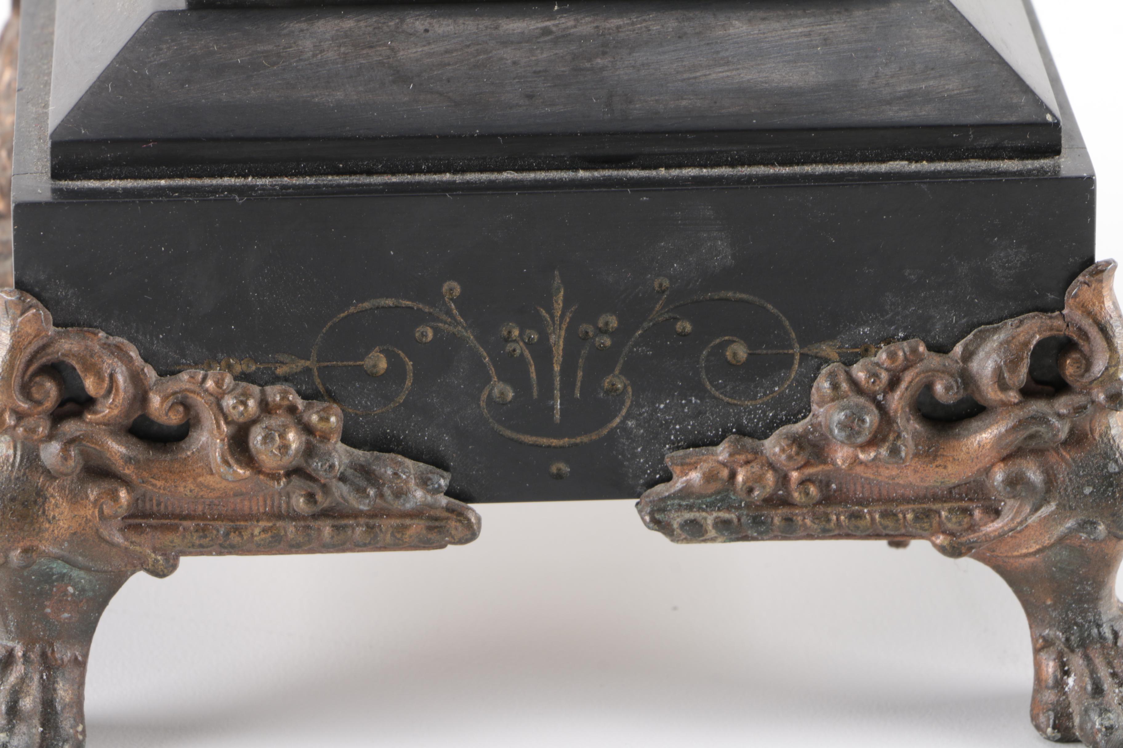 Brass and Marble Candelabrum