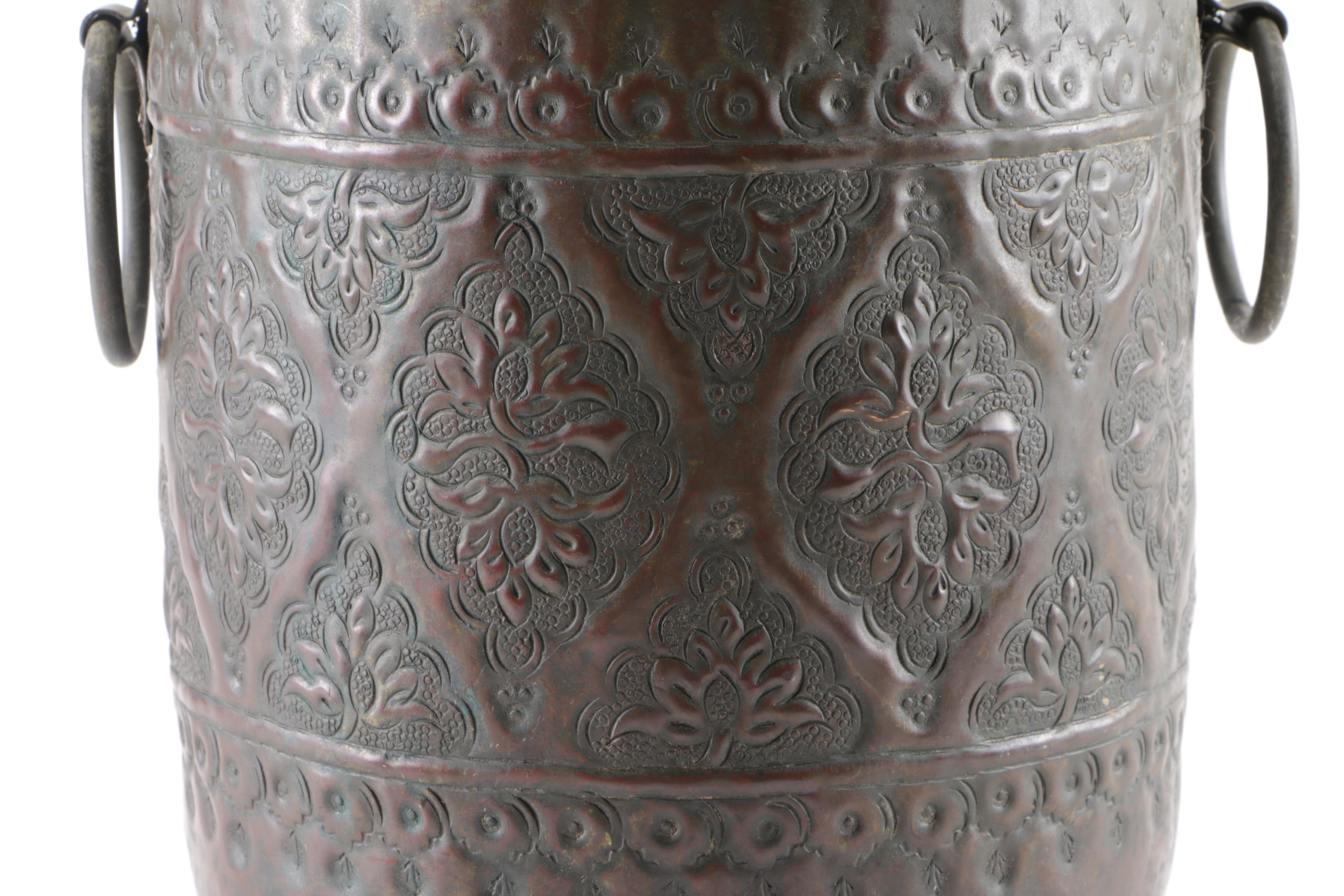 Southeast Asian Inspired Brass Umbrella Stand