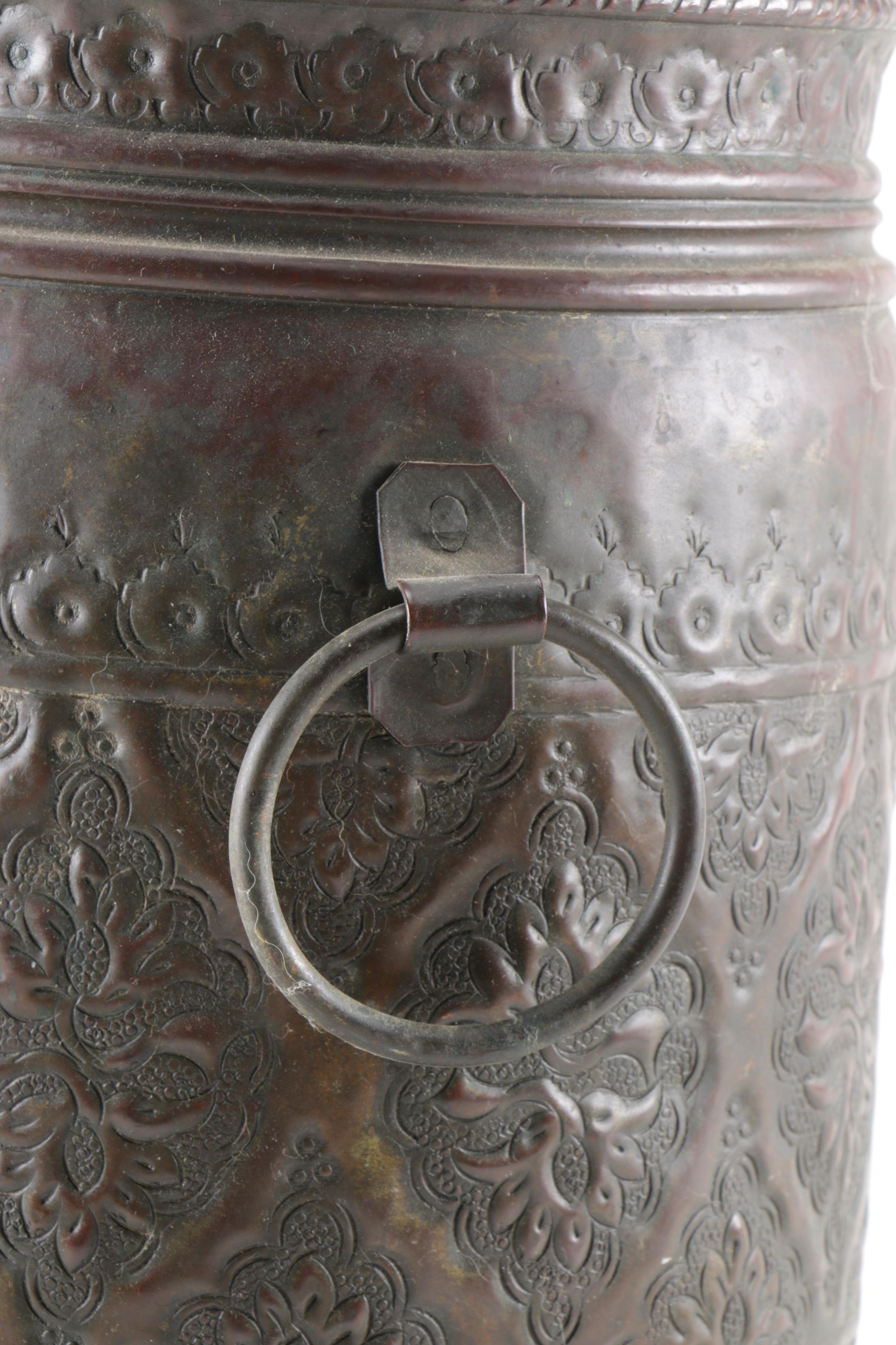 Southeast Asian Inspired Brass Umbrella Stand