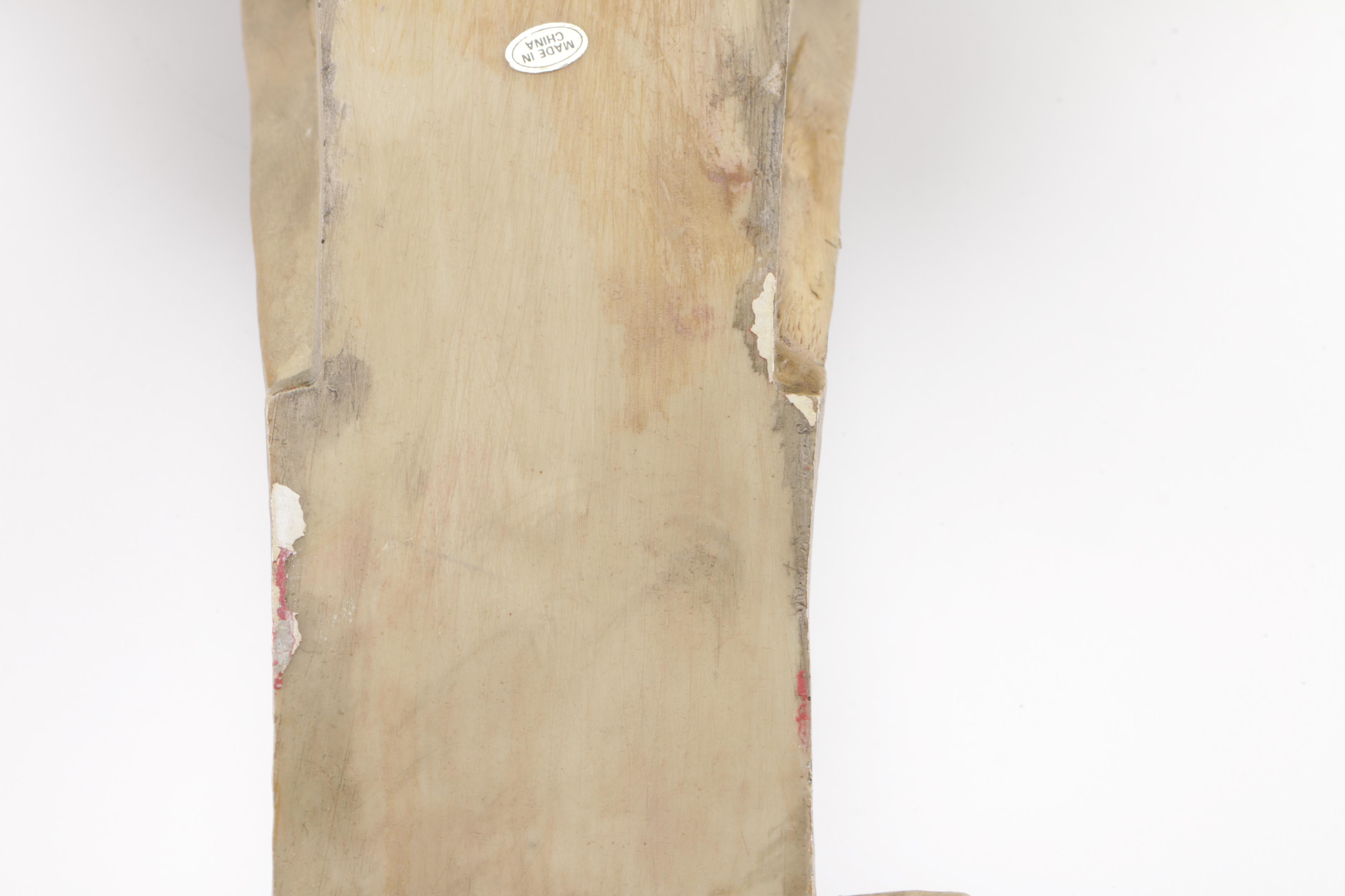 Pair of Hand Carved Gold Tone Wooden Wall Brackets