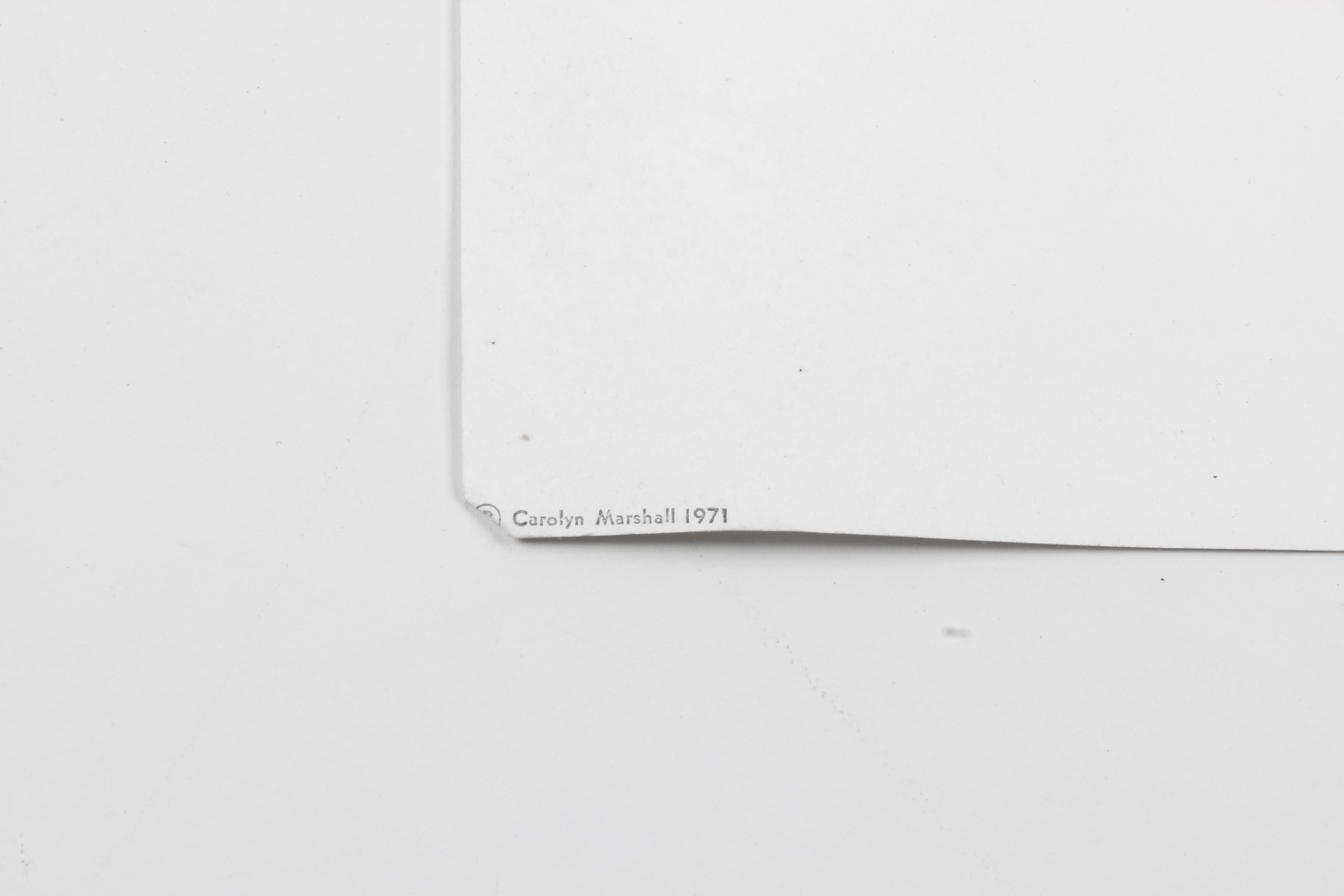 Carolyn Marshall Lithograph of a Sailboat