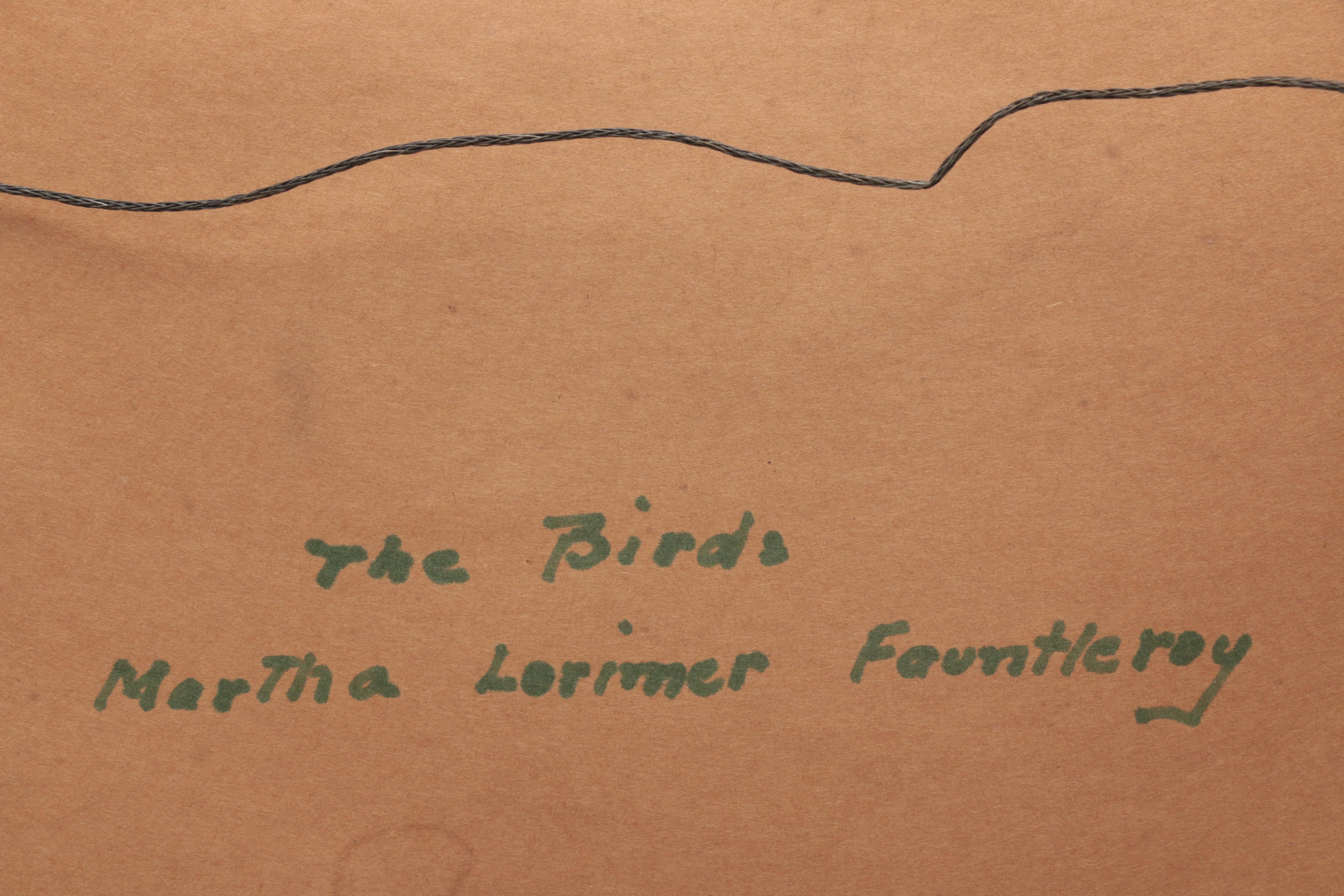 Martha Lorimer Fauntleroy Watercolor Painting "The Birds"