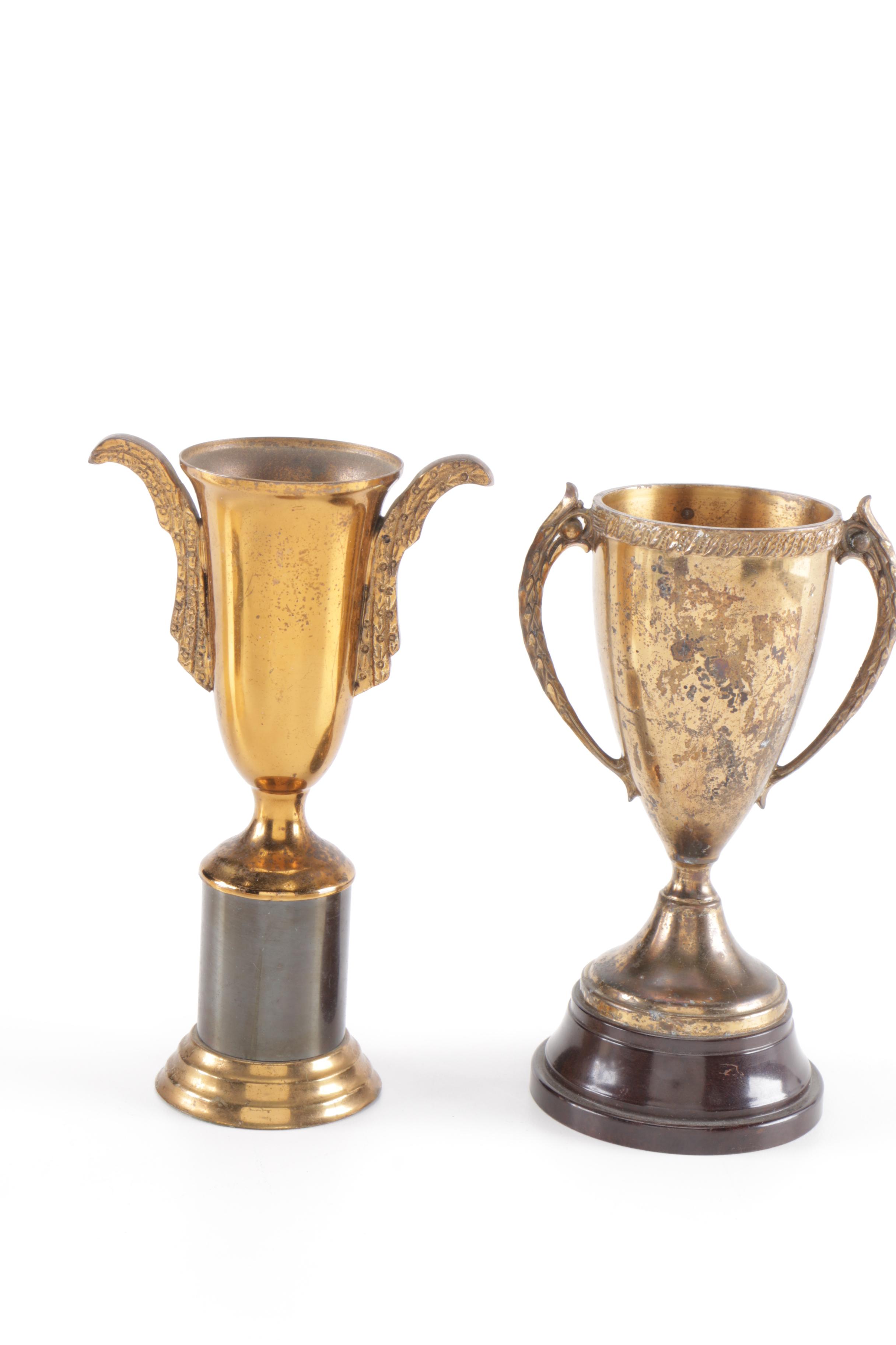 Assorted Metal Trophies