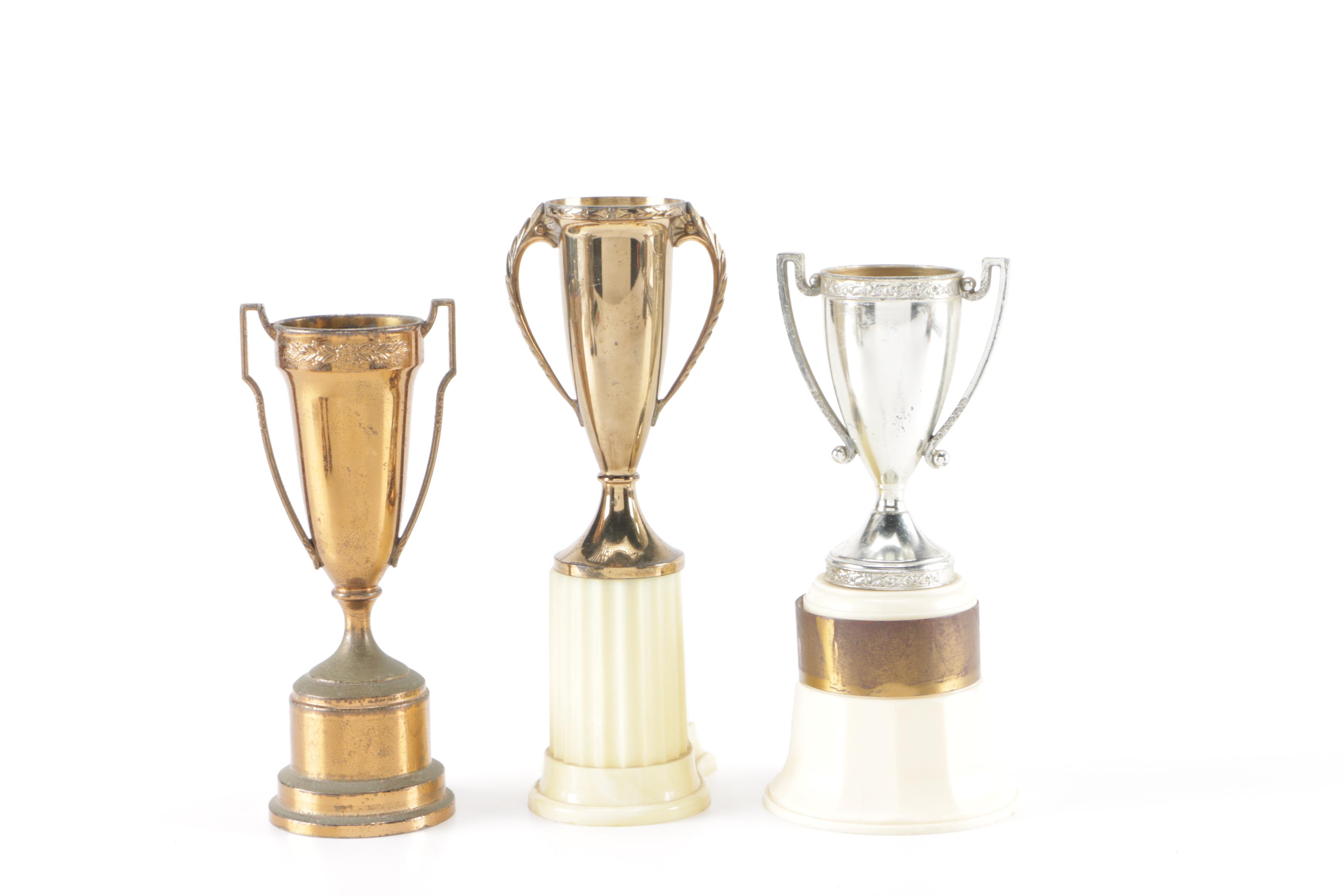 Assorted Metal Trophies