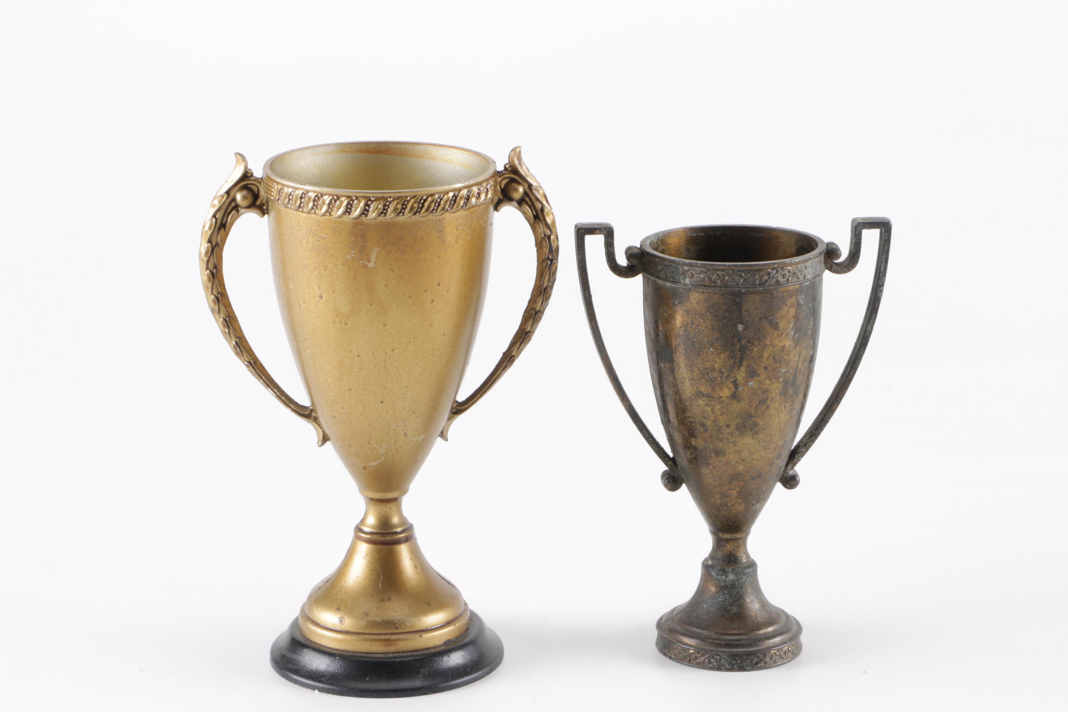 Assorted Metal Trophies