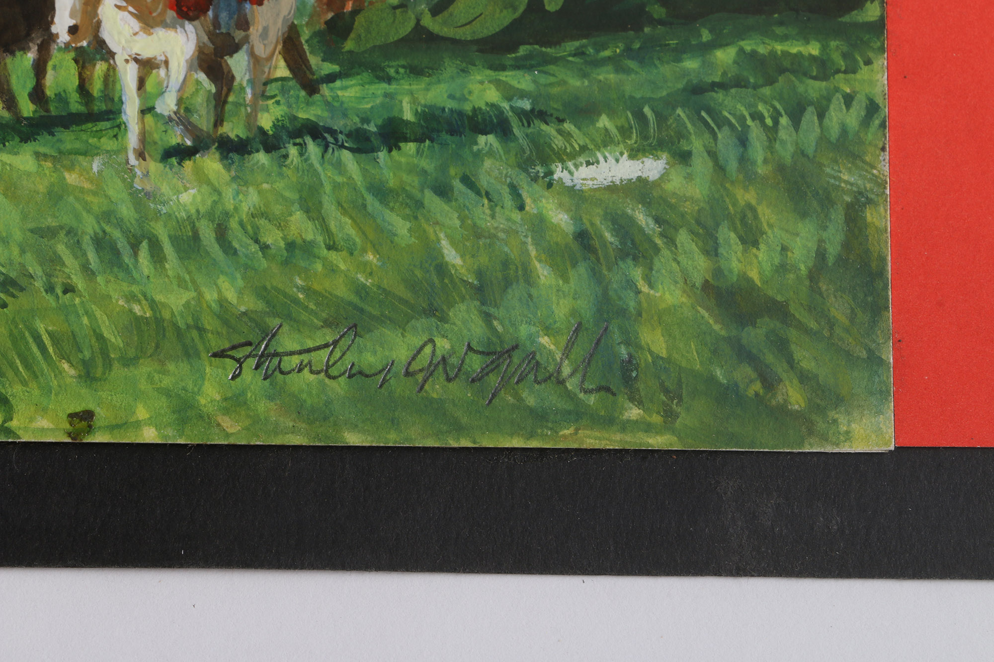 Stanley W. Galli Gouache Painting on Paper "Study for Reader's Digest - March"