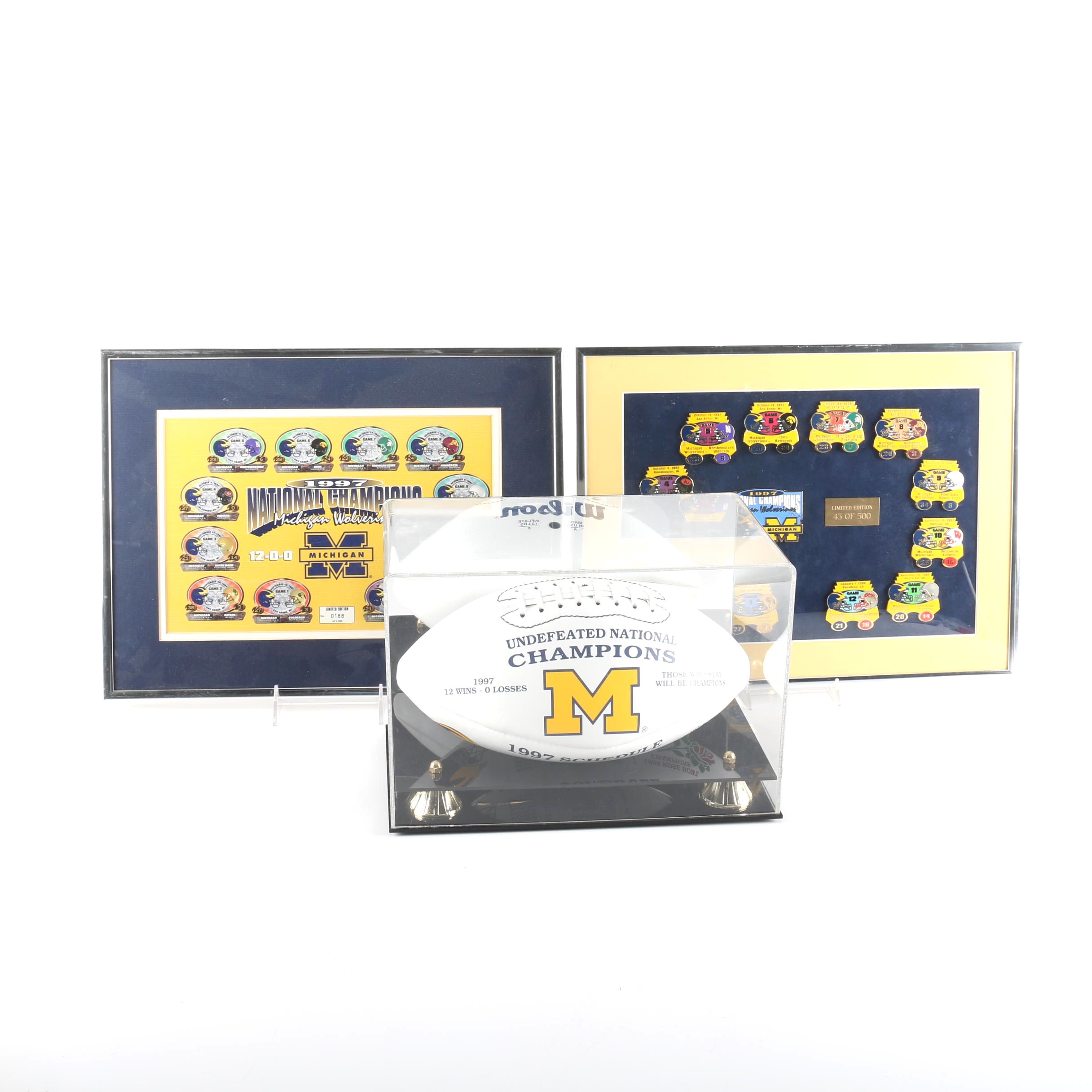 1997 Michigan Wolverines Football Memorabilia