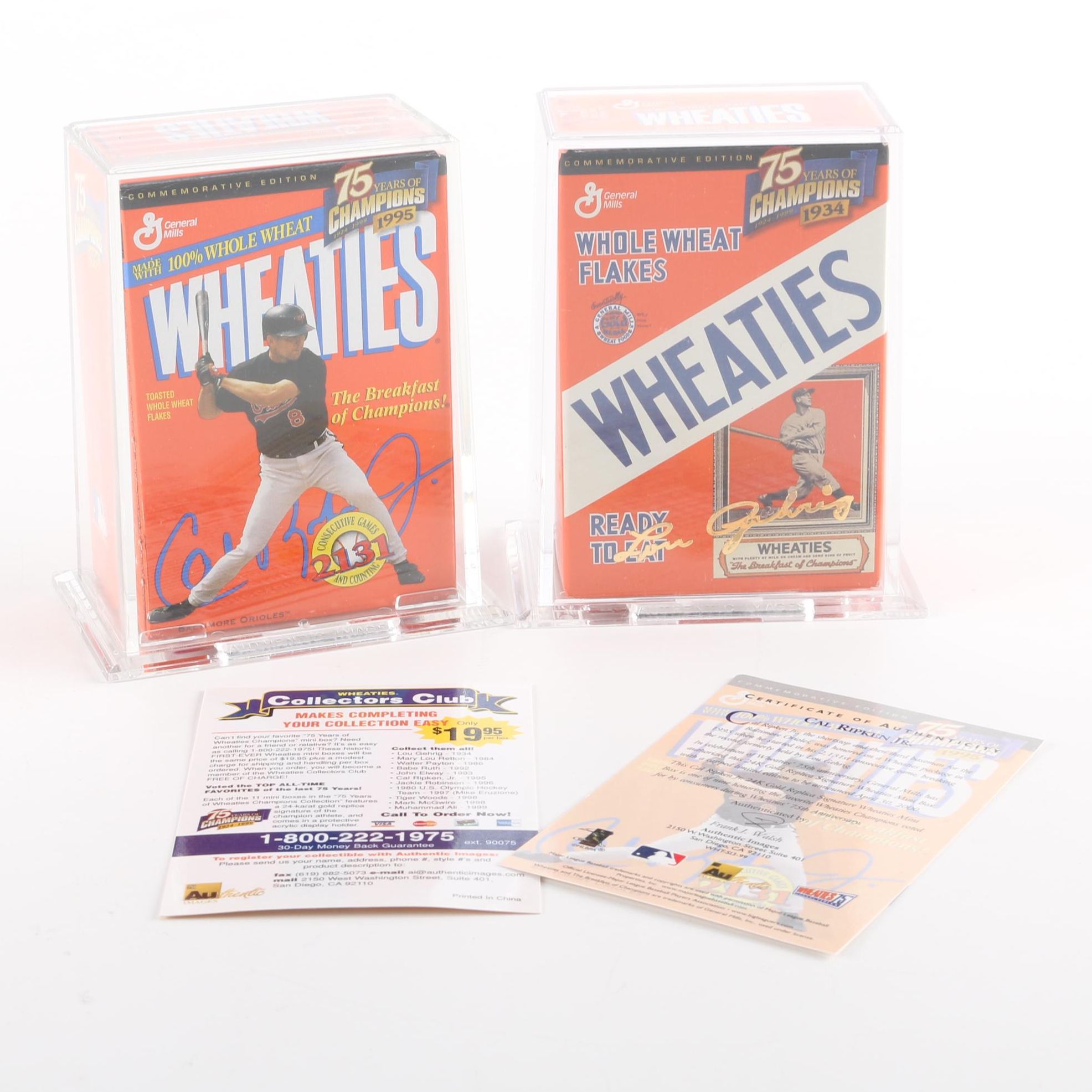 Collectible Baseball Wheaties Boxes