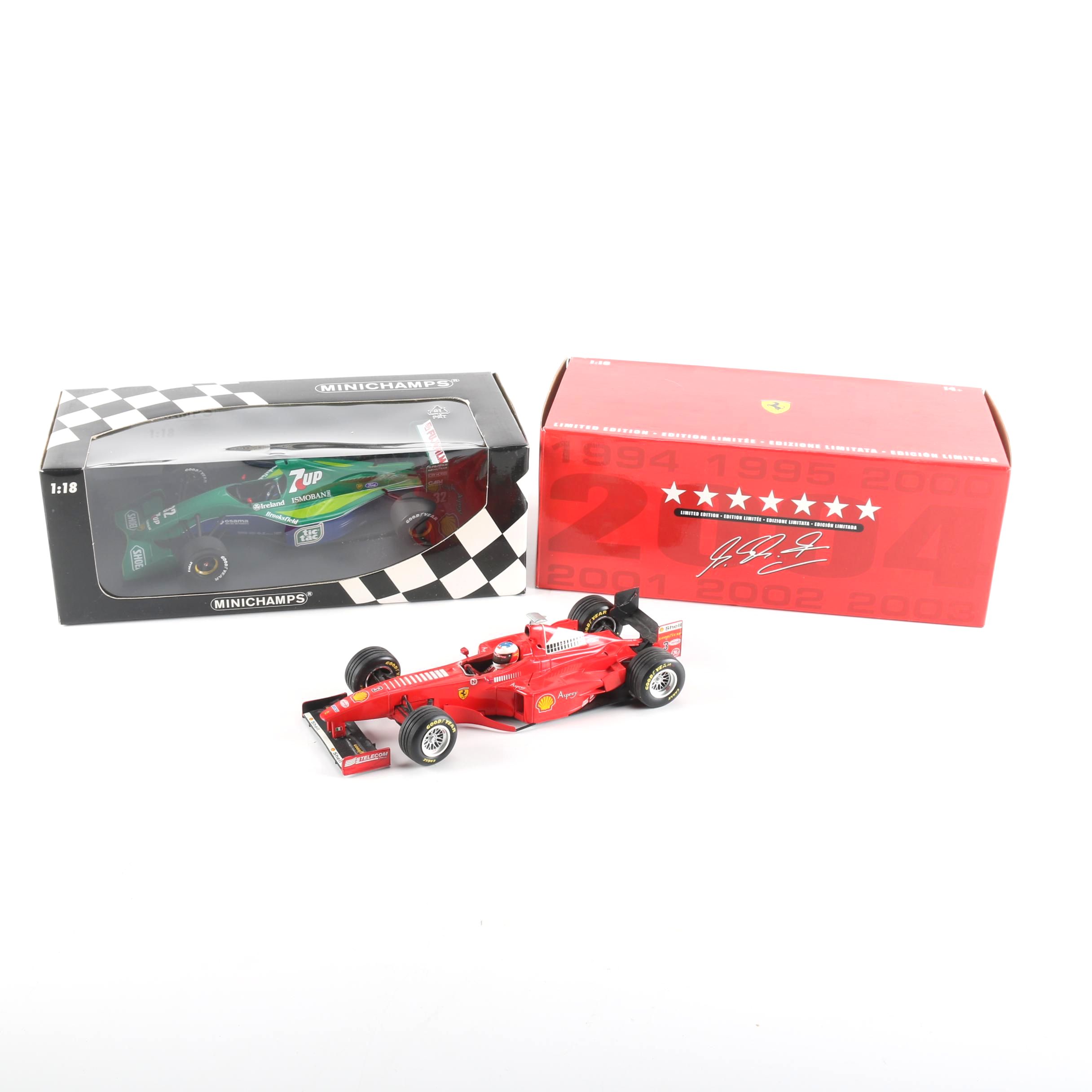 Three F1 Replica Models Including Michael Schumacher