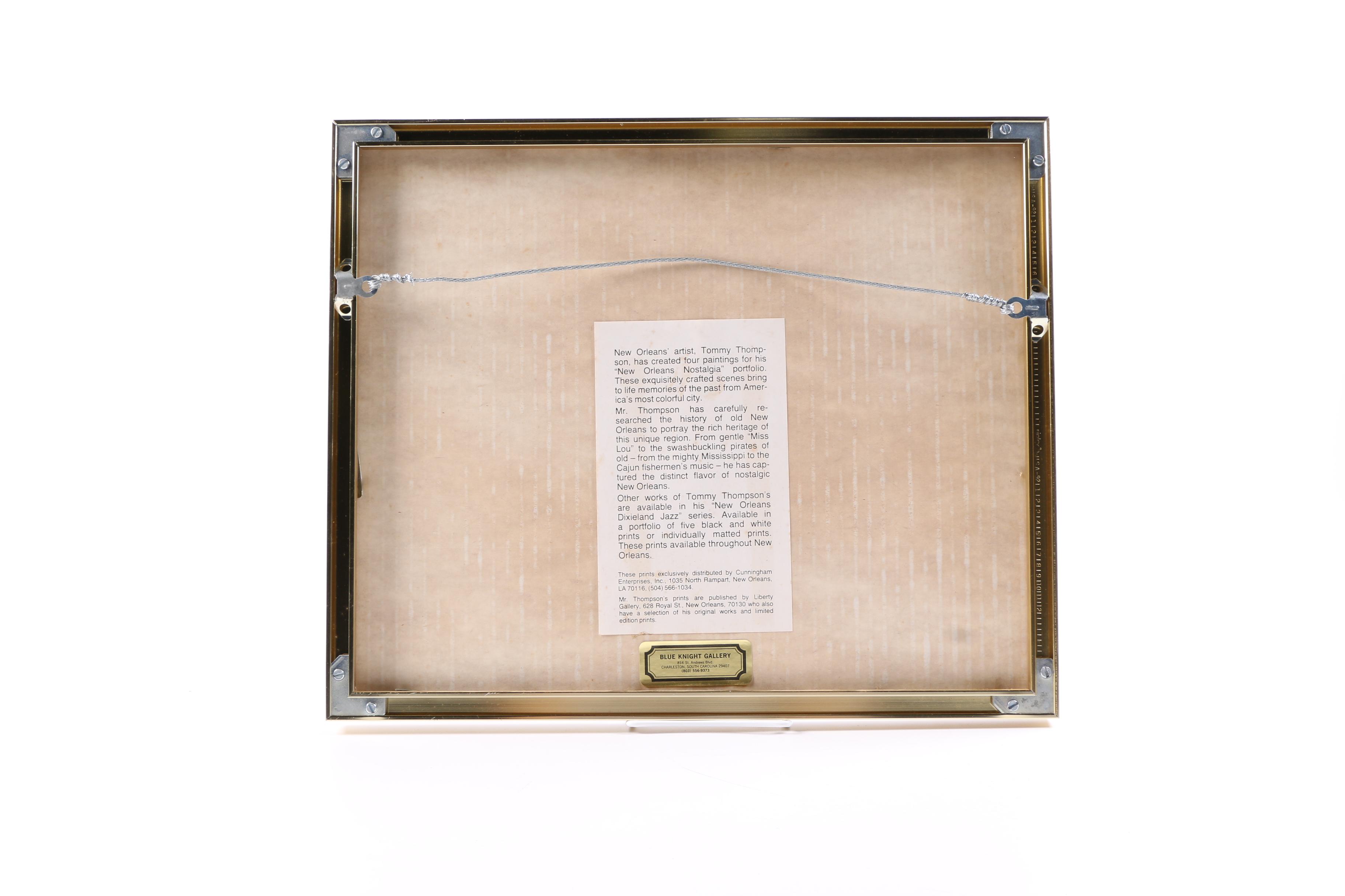 After Tommy Thompson Offset Lithograph on Paper "Pirates in Louisiana"