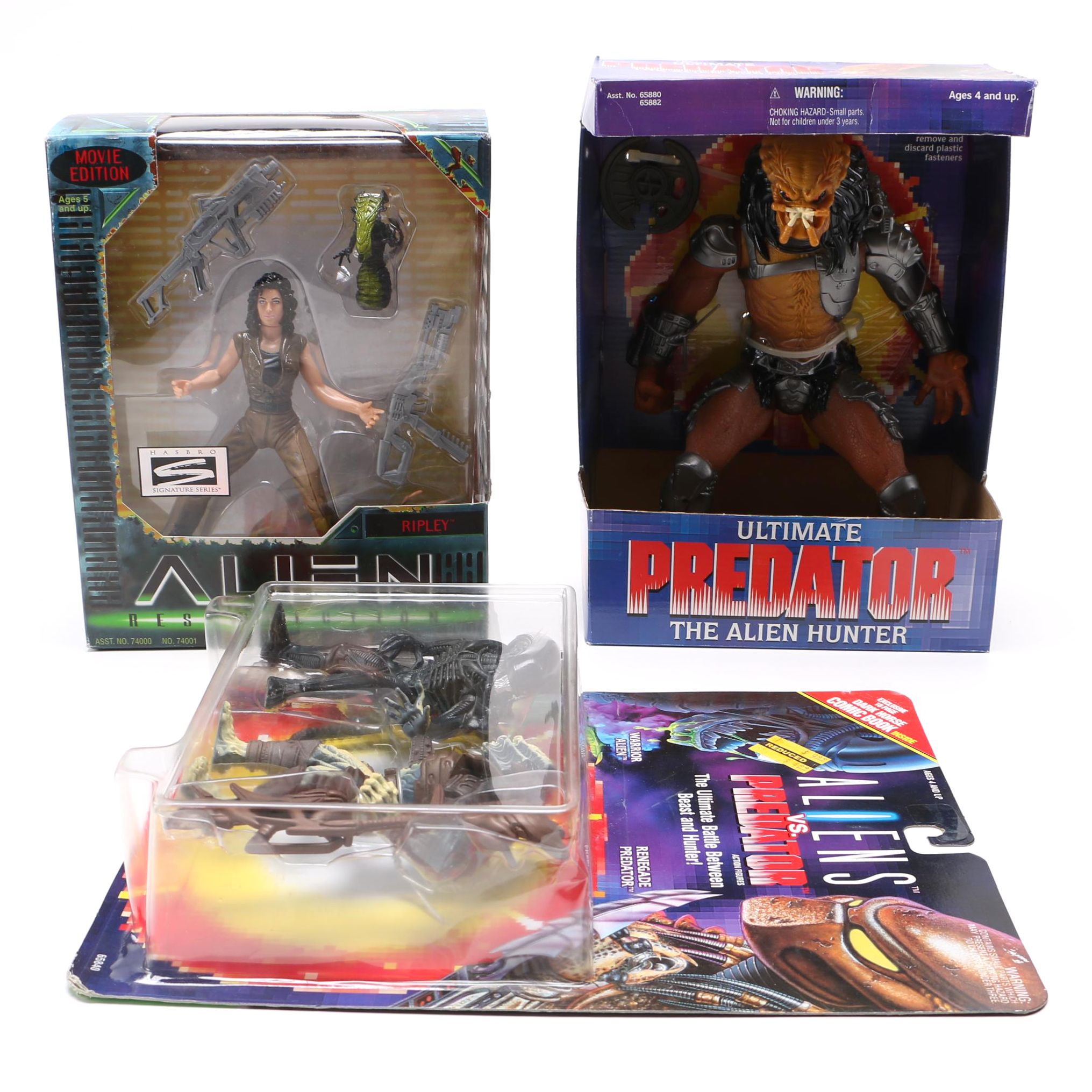 Collection of "Predator" and "Alien" Action Figures