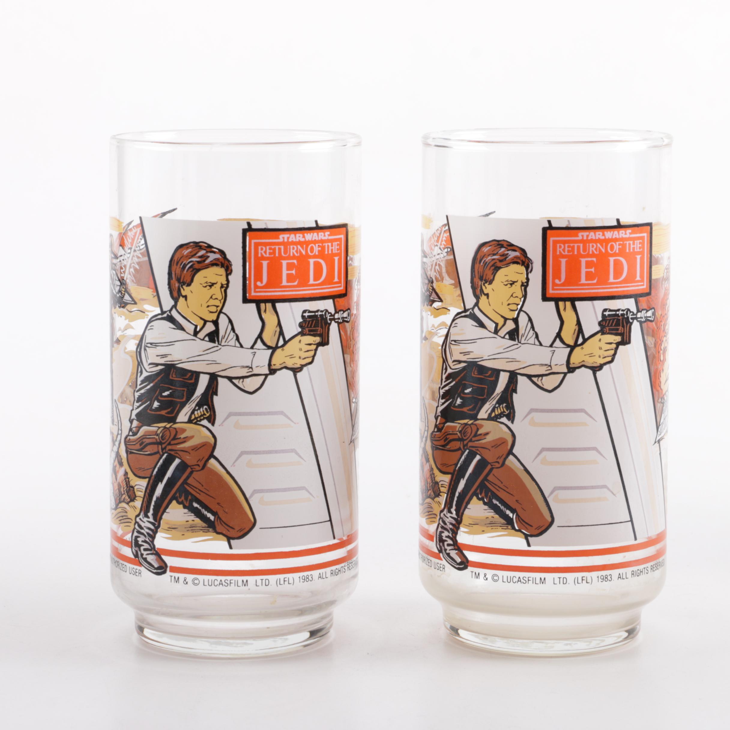 1983 Burger King "Star Wars: Return of the Jedi" Drinking Glasses