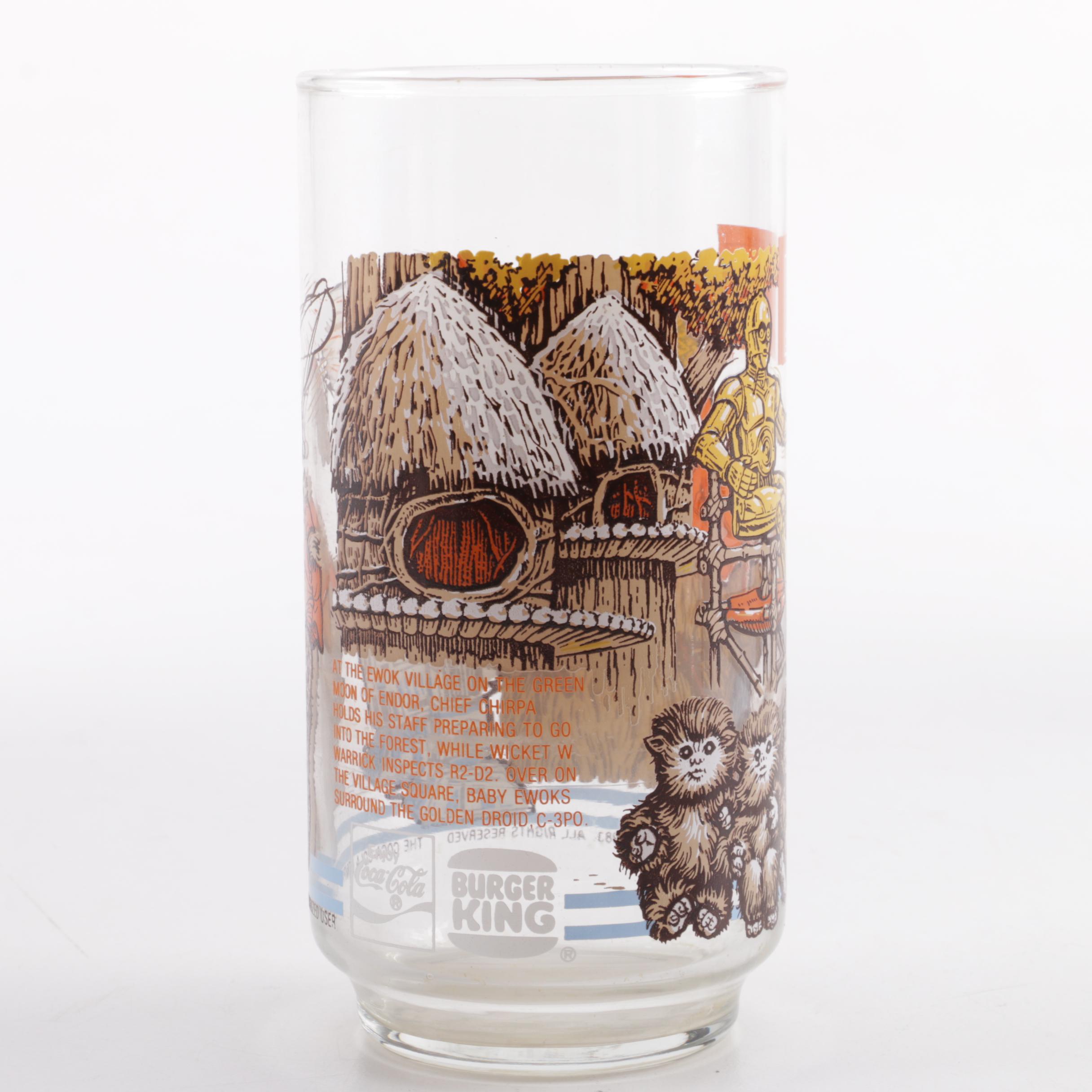 1983 Burger King "Star Wars: Return of the Jedi" Drinking Glasses