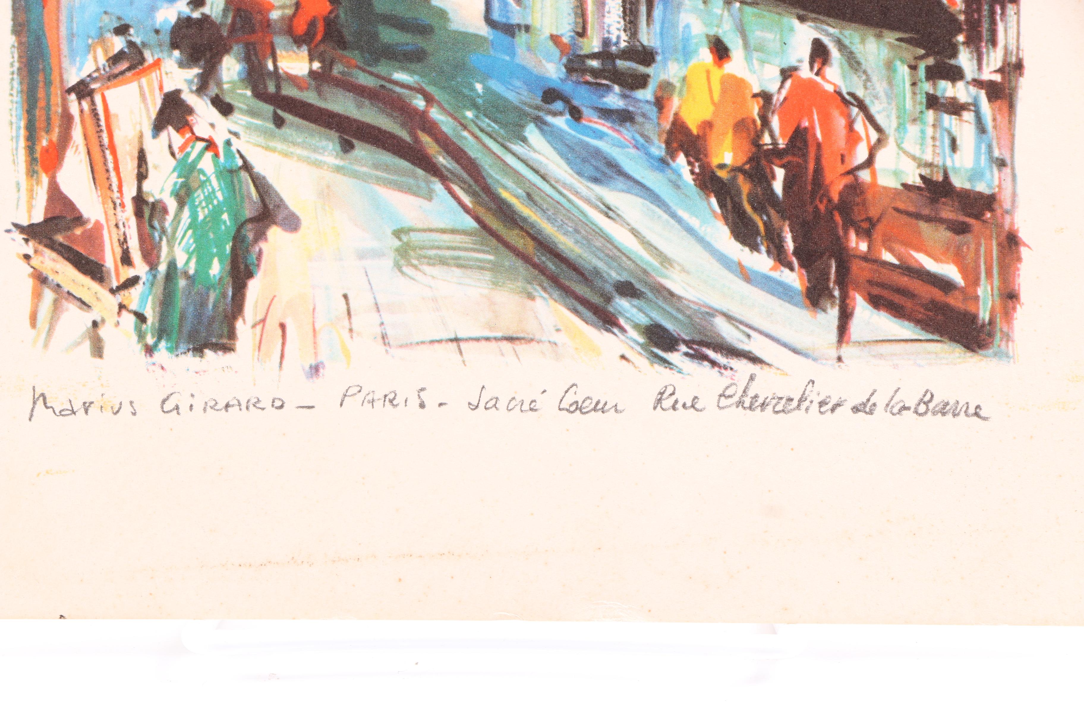 Offset Lithographs After Marius Girard of Paris Churches