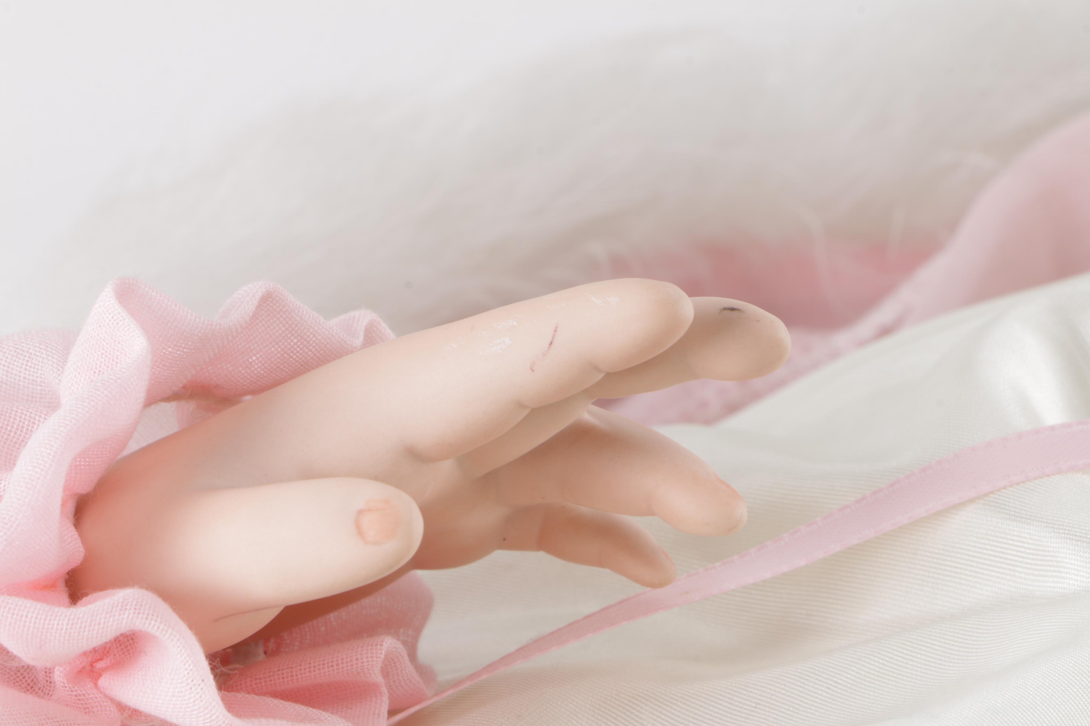 Martha Roberts Porcelain Doll With Red Lipstick