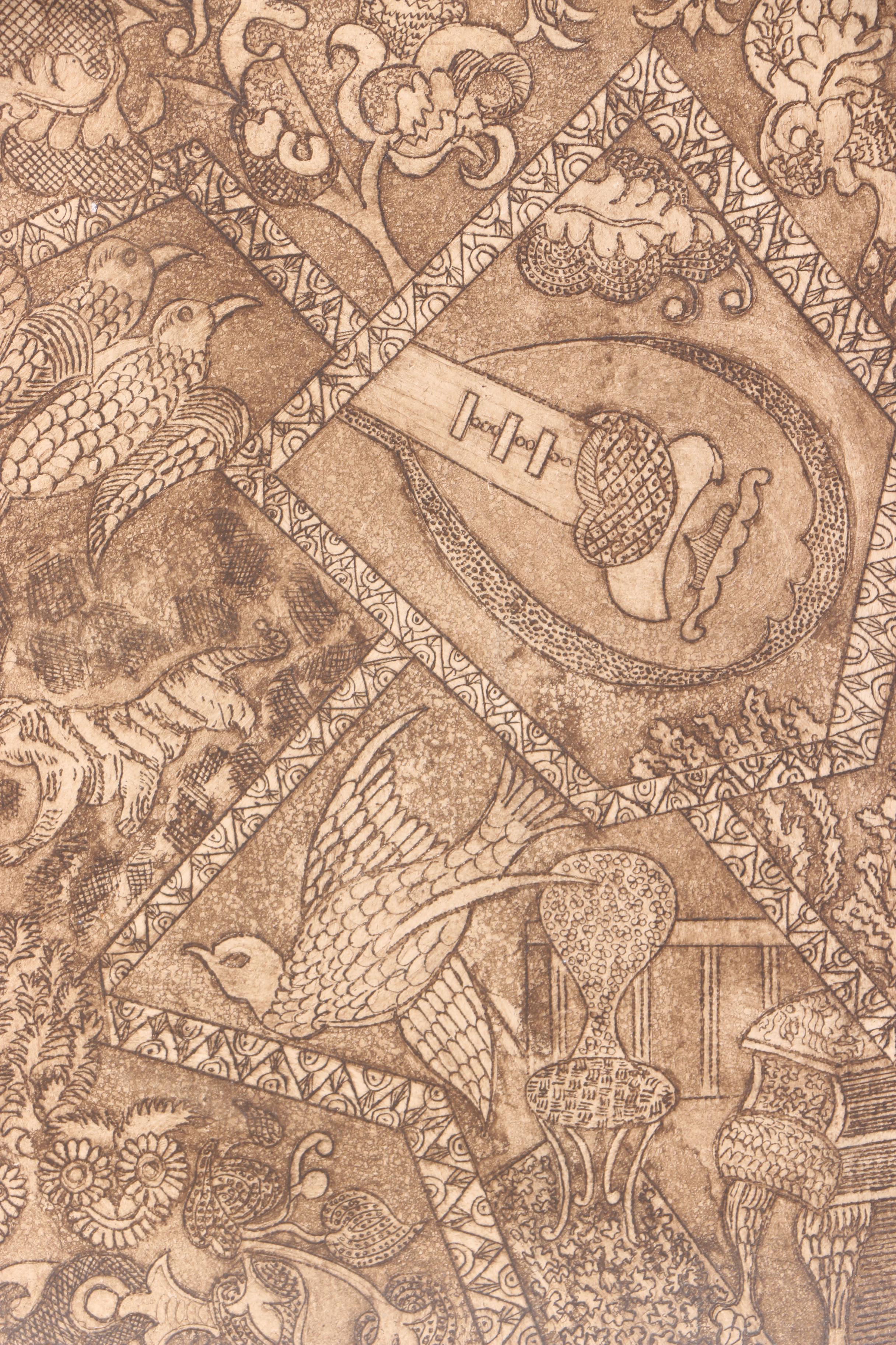 Etching With Aquatint on Paper